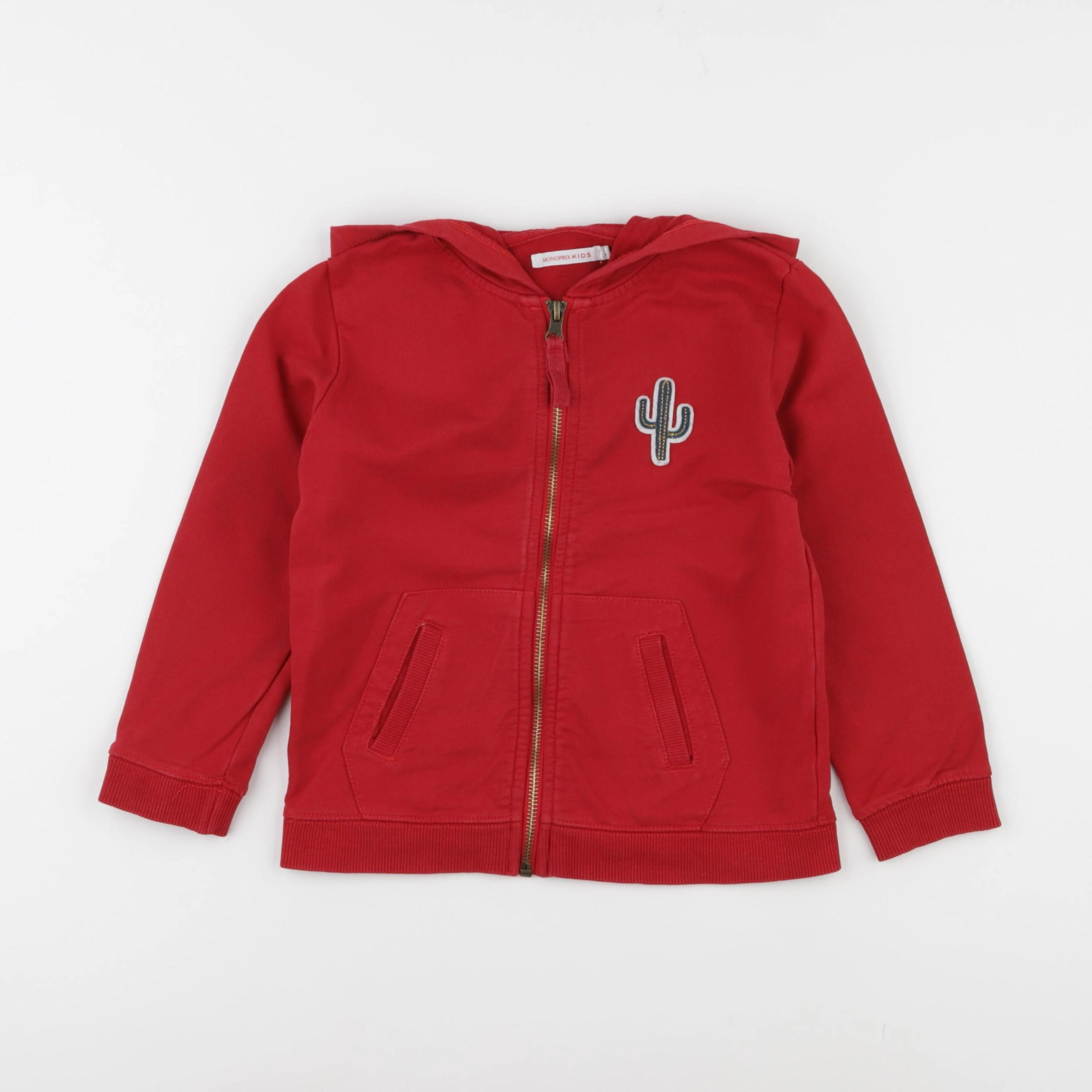 Monoprix - sweat rouge - 4 ans