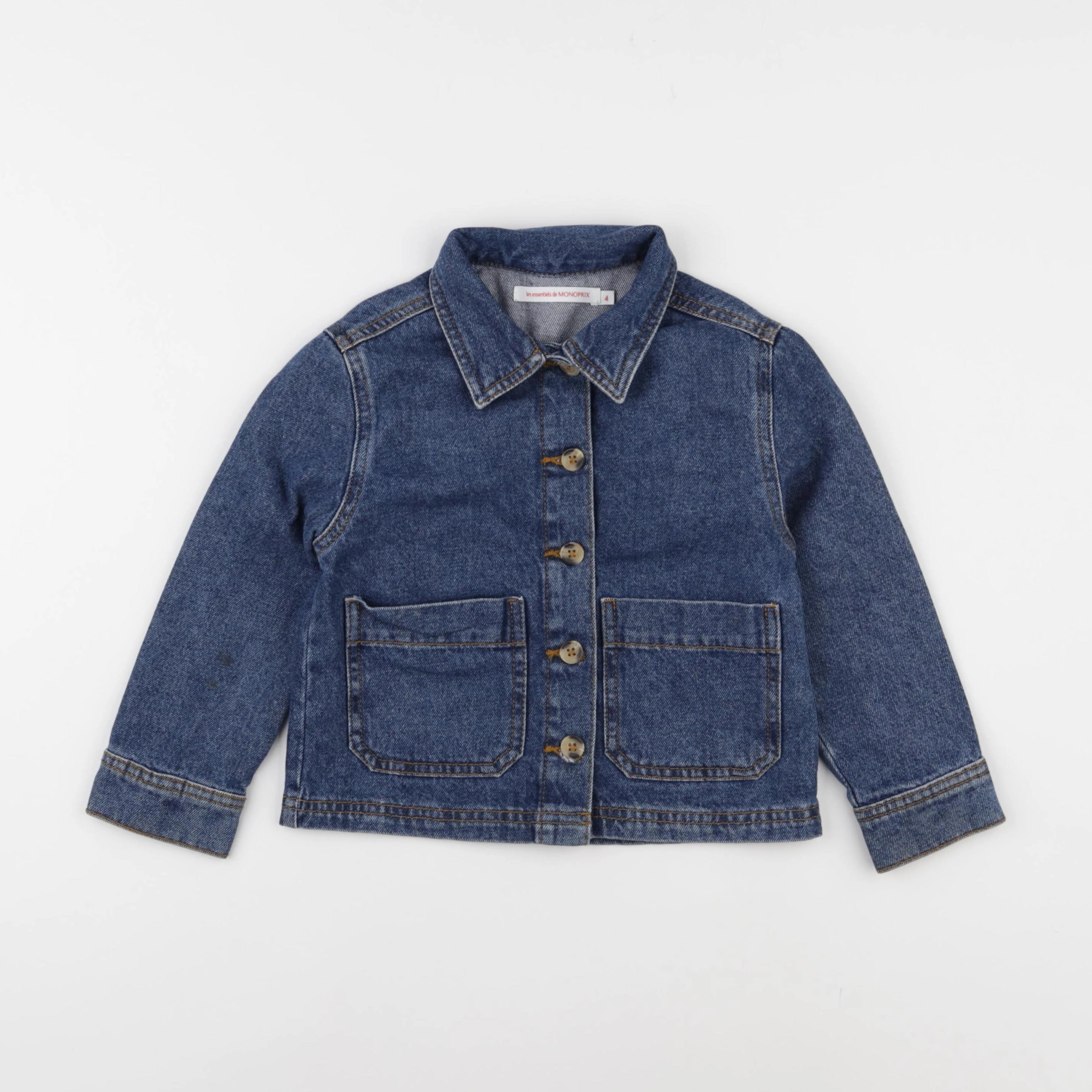 Monoprix - veste bleu - 4 ans