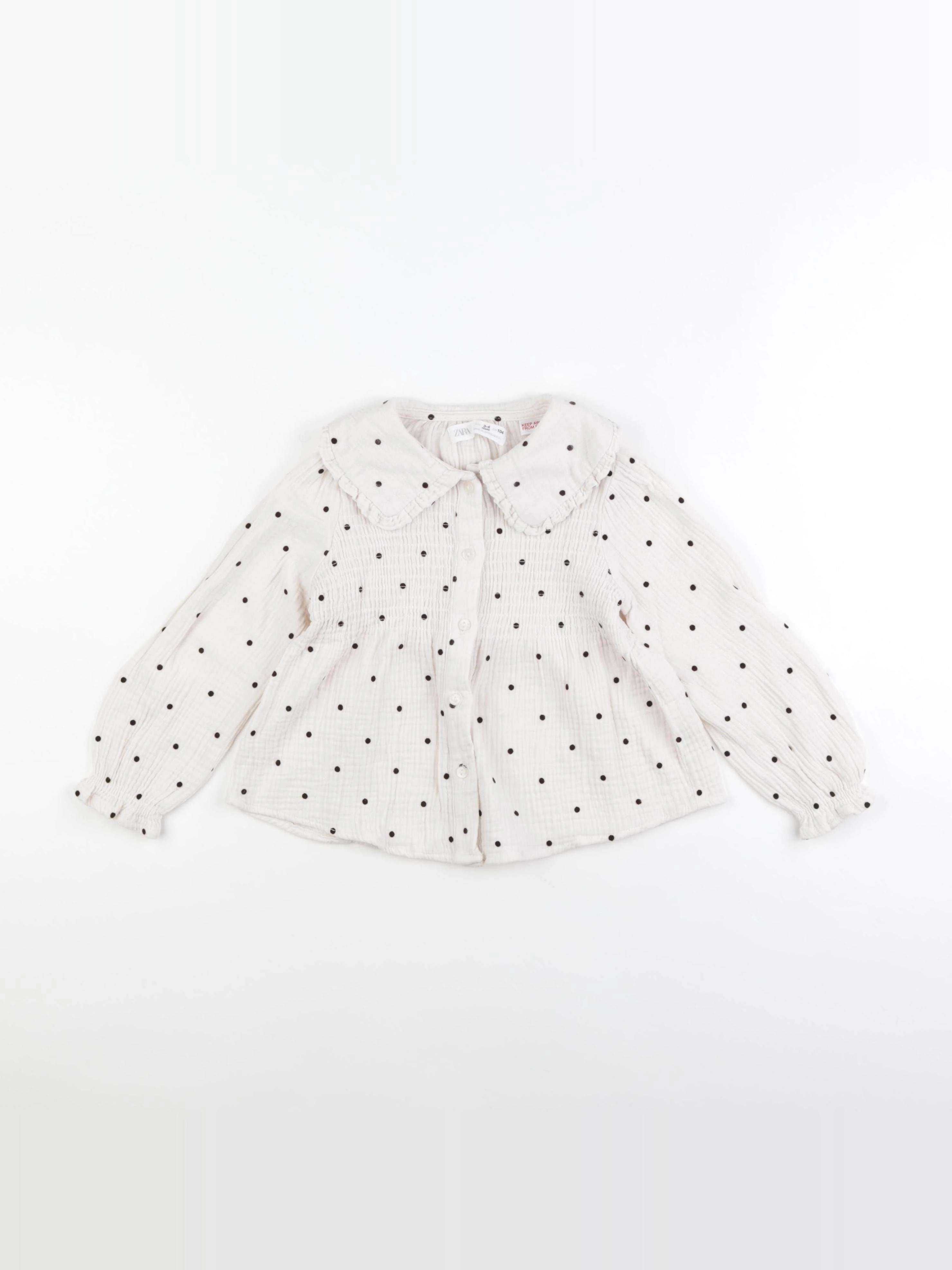 Zara - blouse beige - 3/4 ans