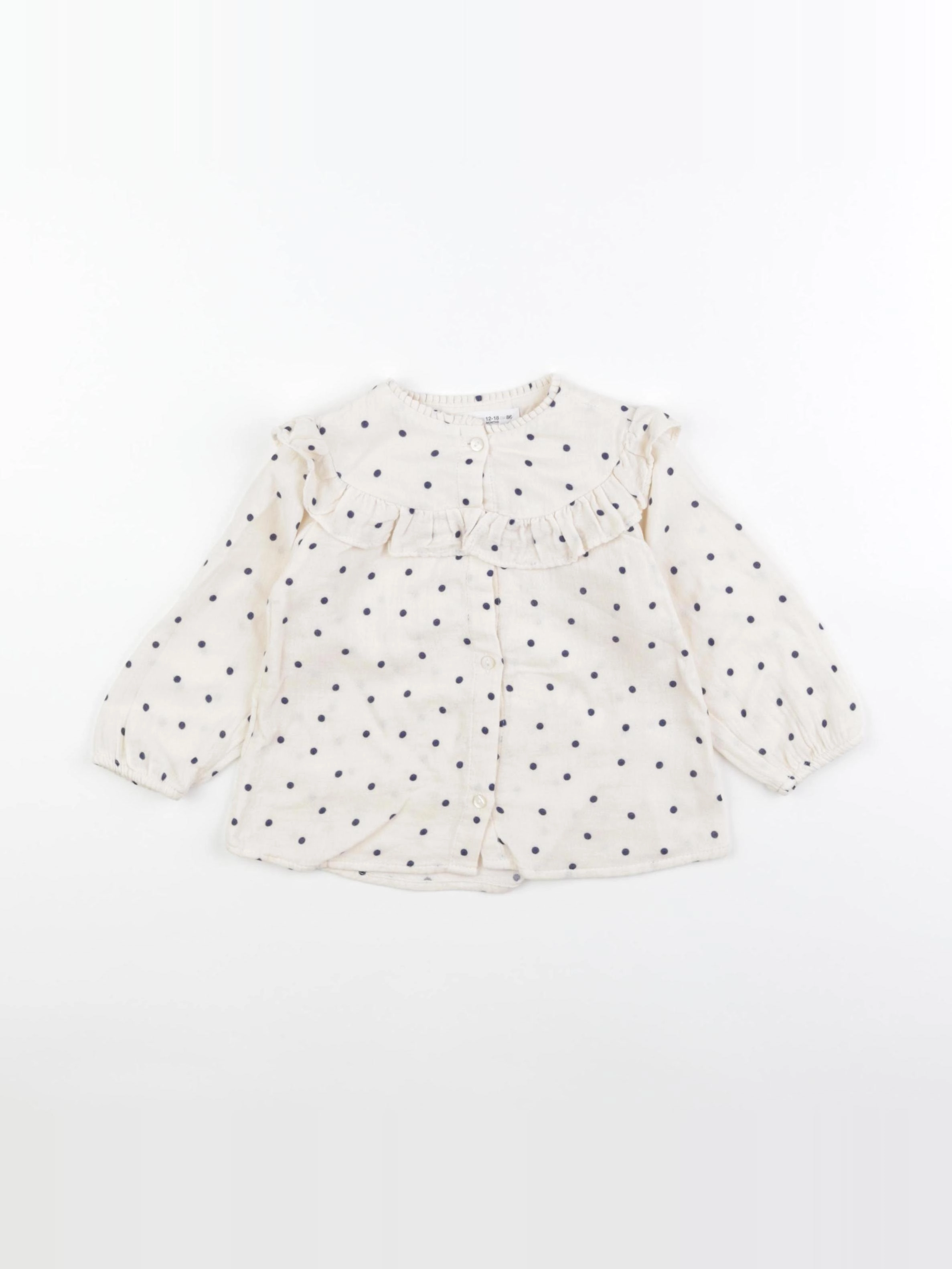 Zara - blouse beige - 12/18 mois