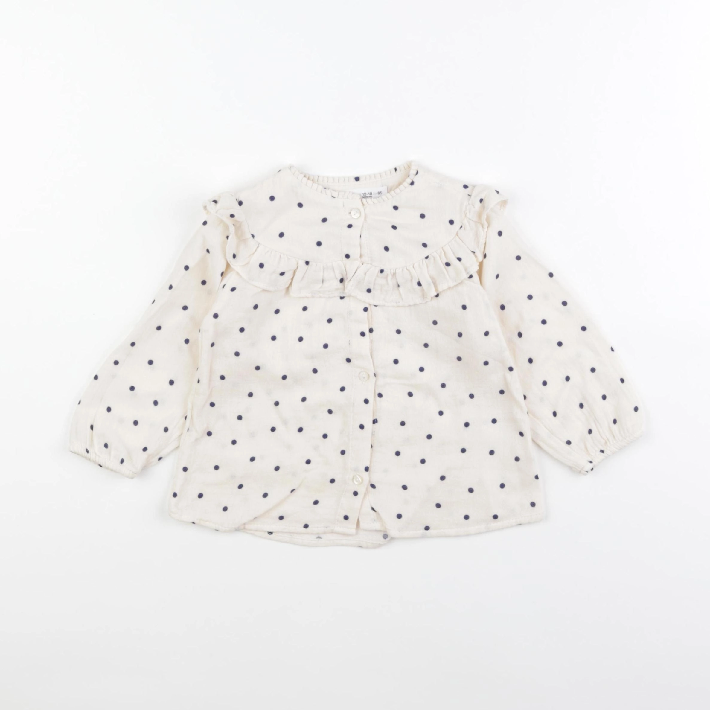 Zara - blouse beige - 12/18 mois