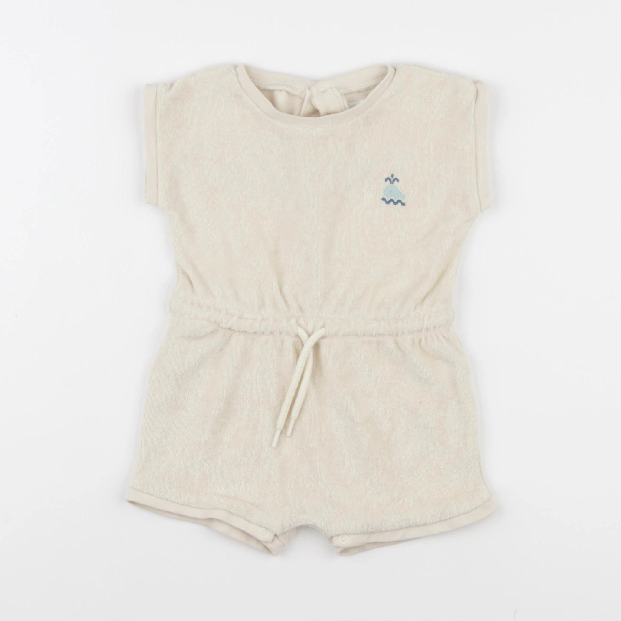 Vertbaudet - combinaison beige - 9 mois