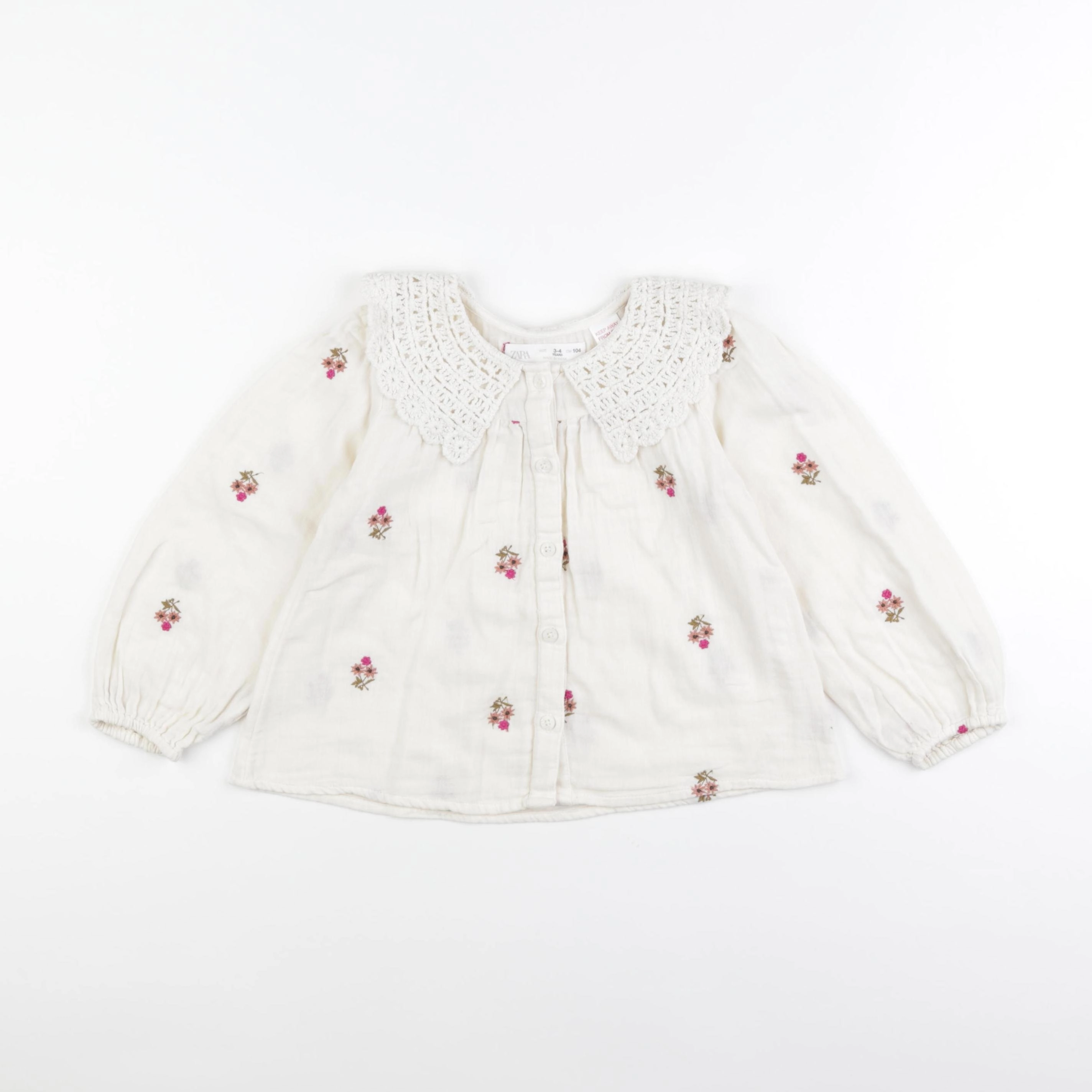 Zara - blouse beige - 3/4 ans