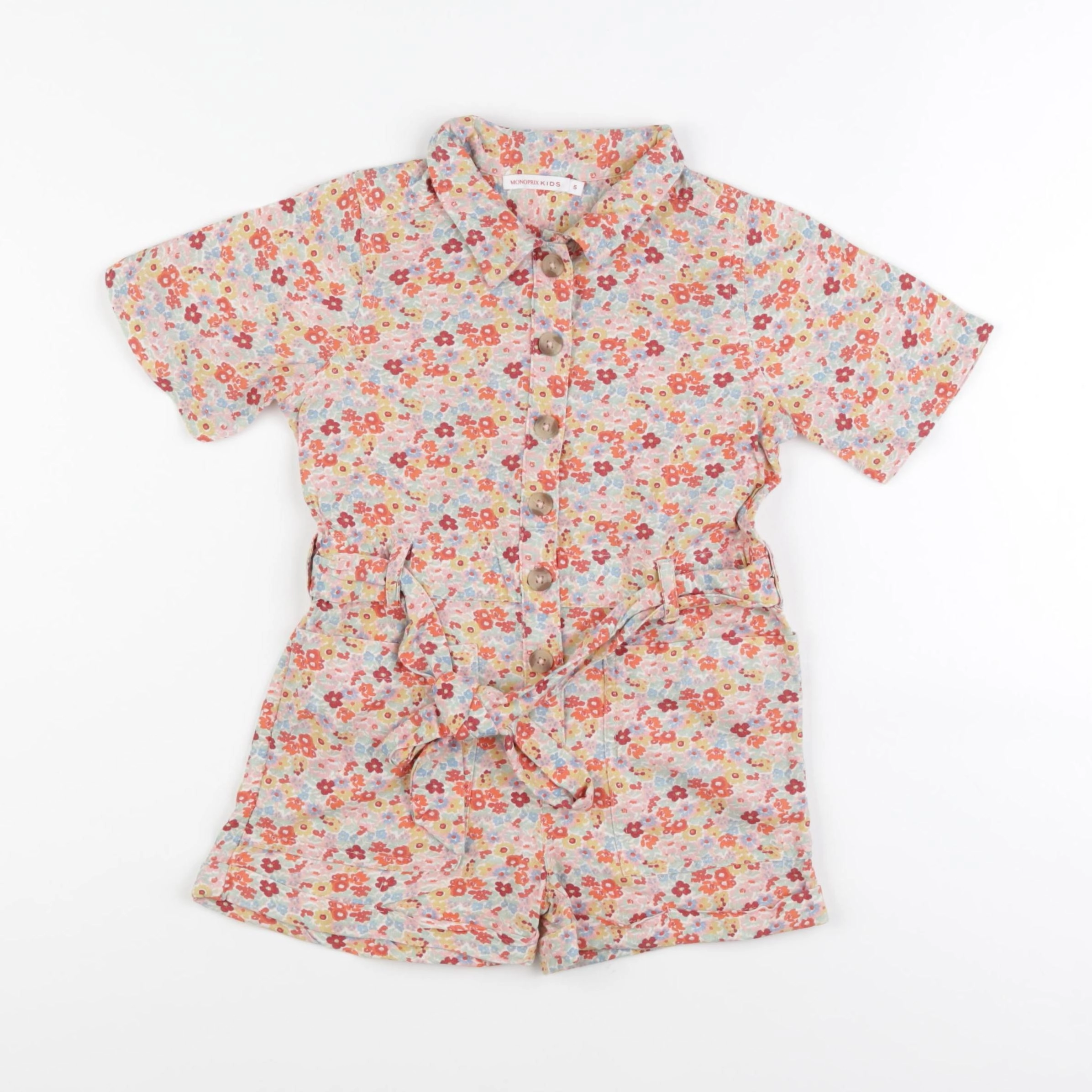 Monoprix - combinaison multicolore - 5 ans
