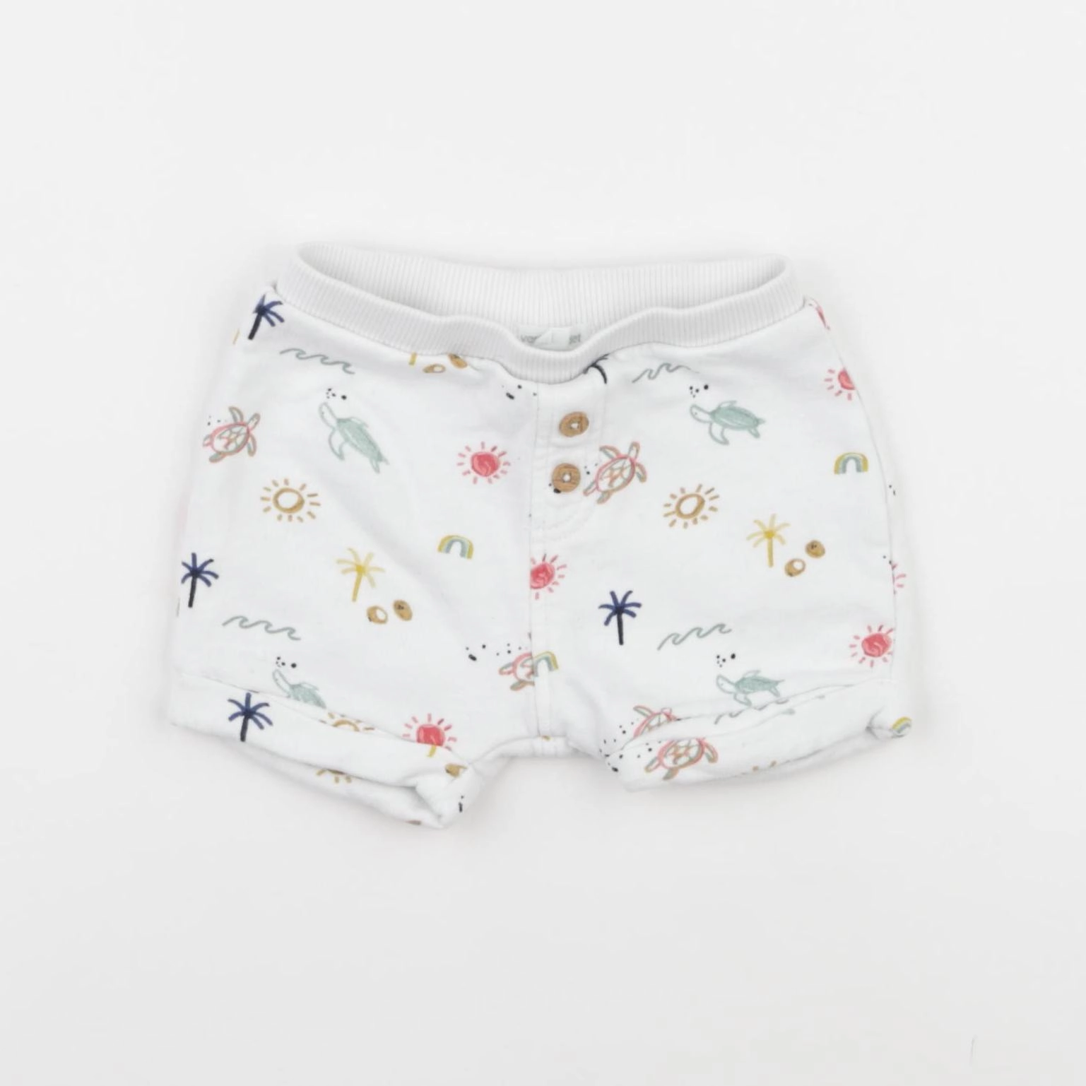 Vertbaudet - short blanc - 3 mois