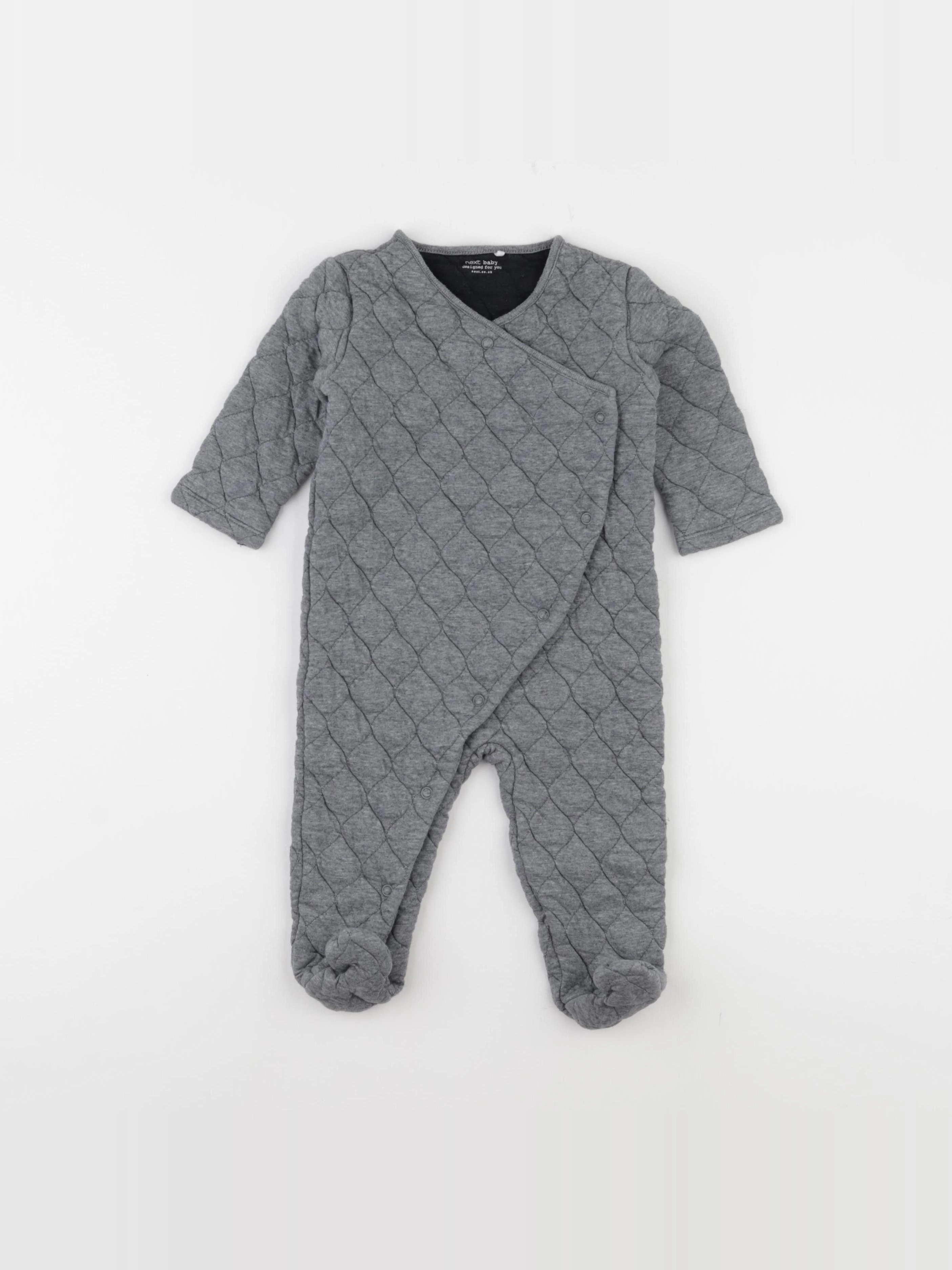 Next - pyjama coton gris - 6/9 mois