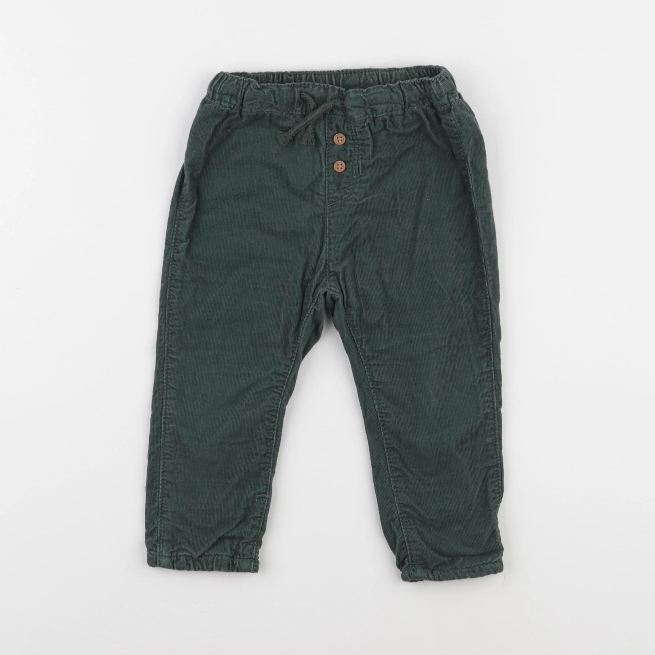 H&M - pantalon vert - 9/12 mois