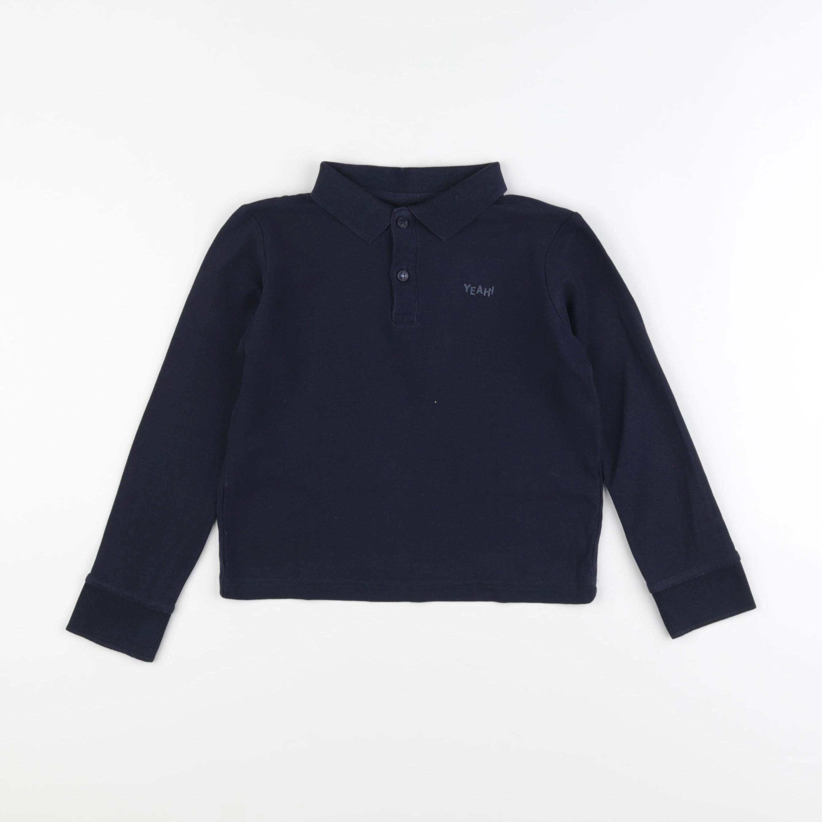 Vertbaudet - polo bleu - 6 ans