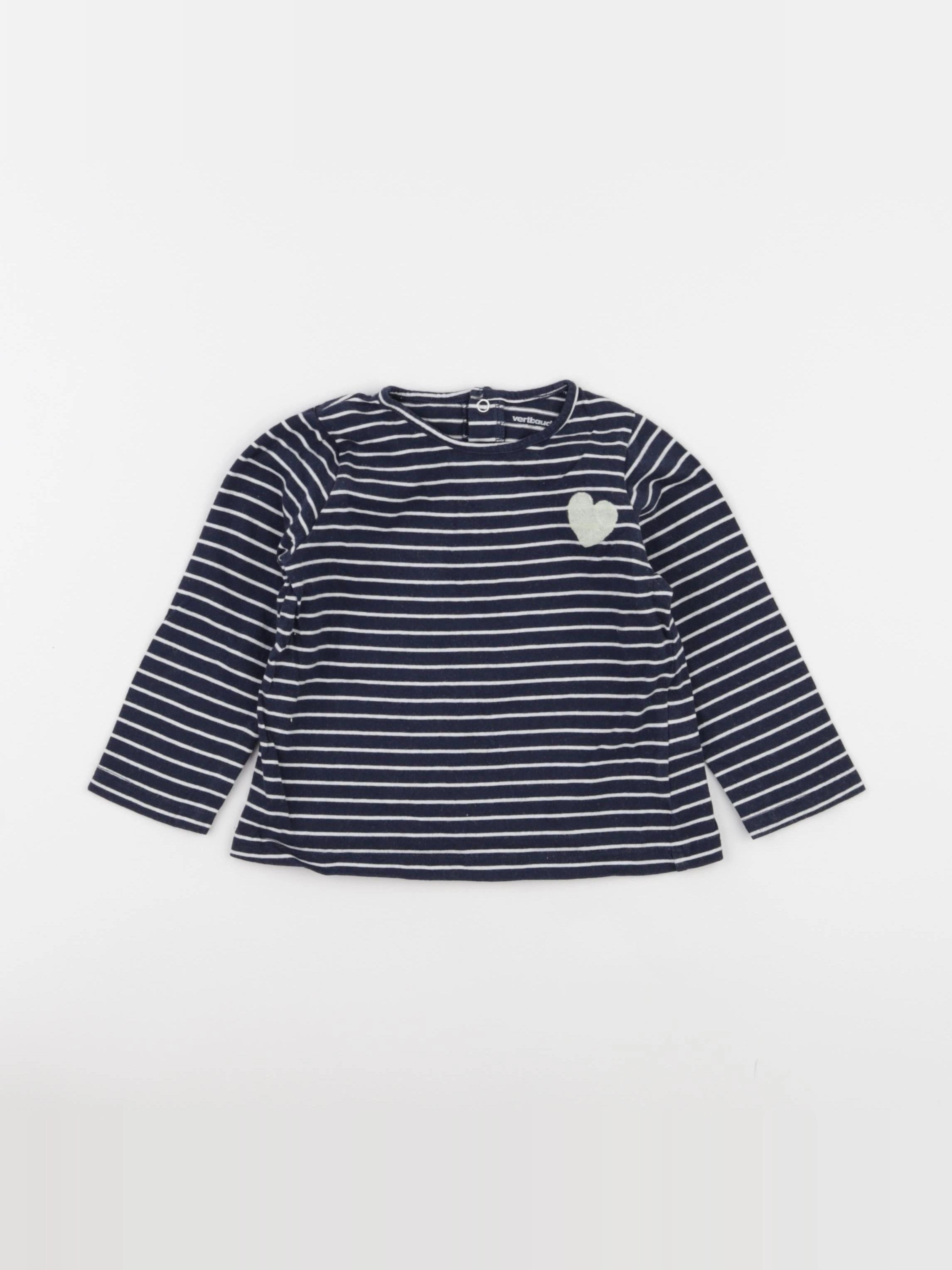 Vertbaudet - tee-shirt bleu - 18 mois