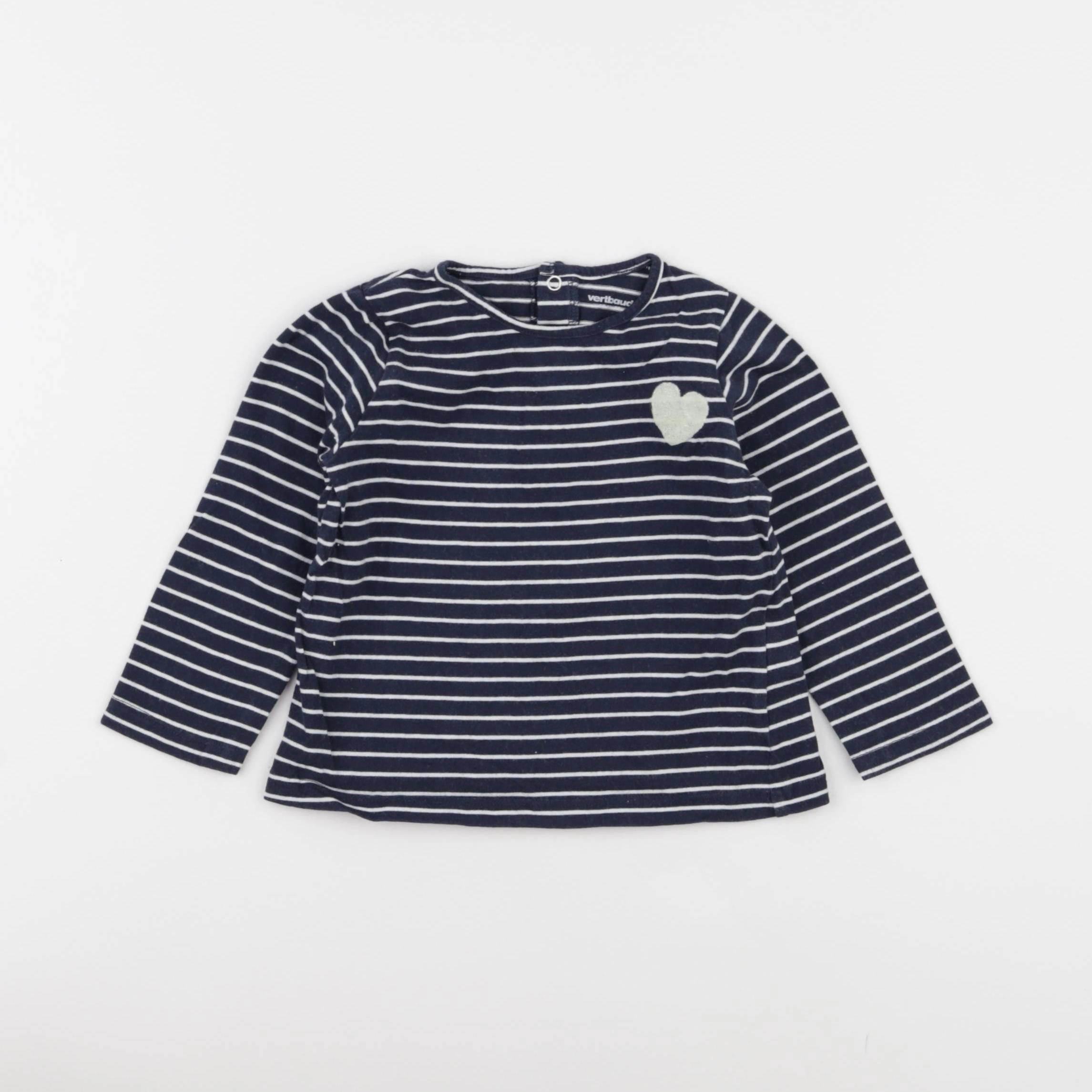 Vertbaudet - tee-shirt bleu - 18 mois