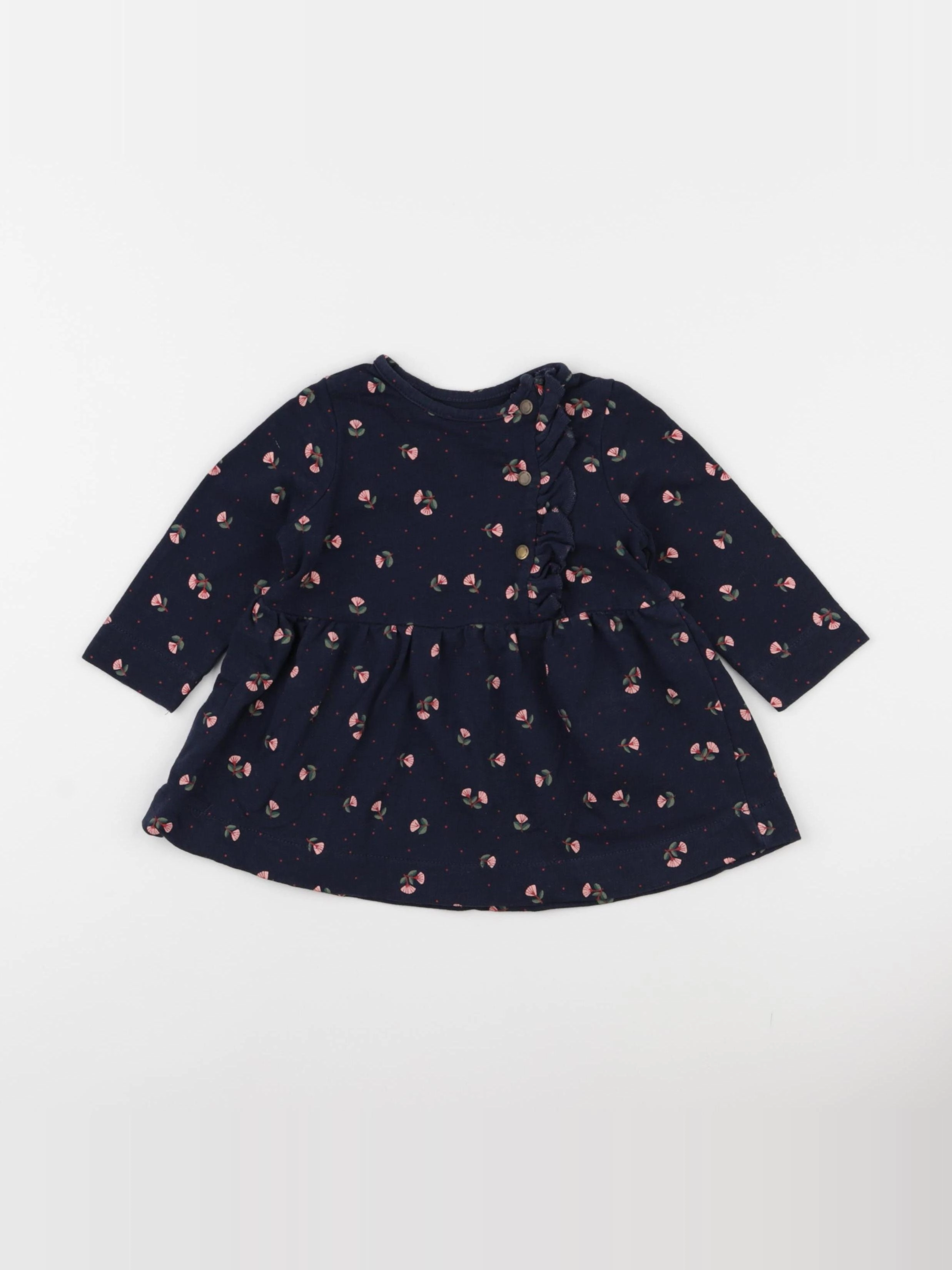 Vertbaudet - robe bleu - 9 mois