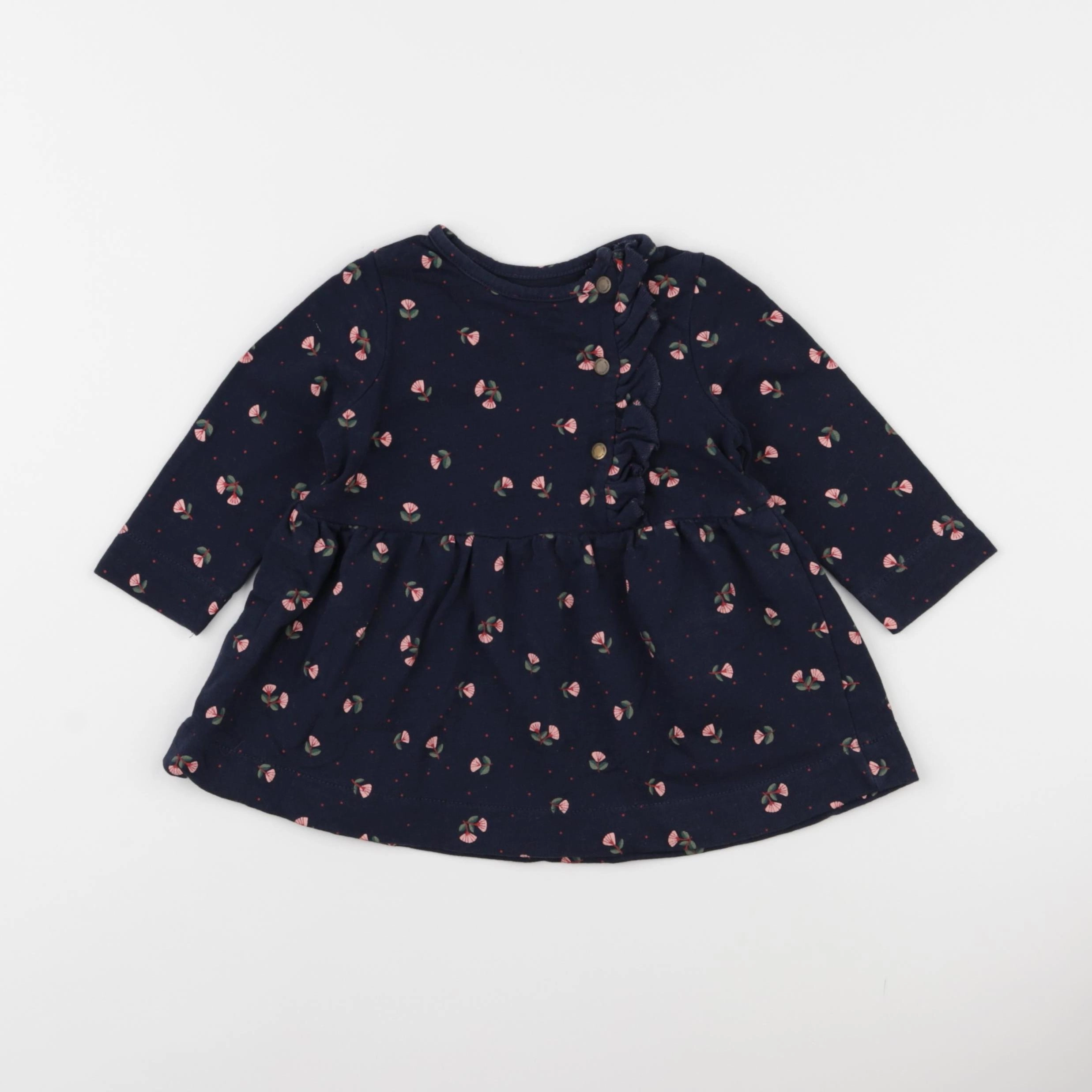 Vertbaudet - robe bleu - 9 mois