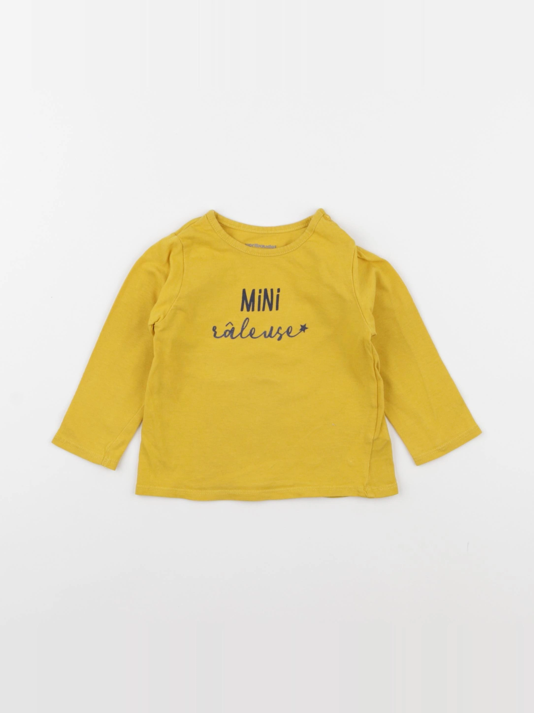Vertbaudet - tee-shirt jaune - 9 mois