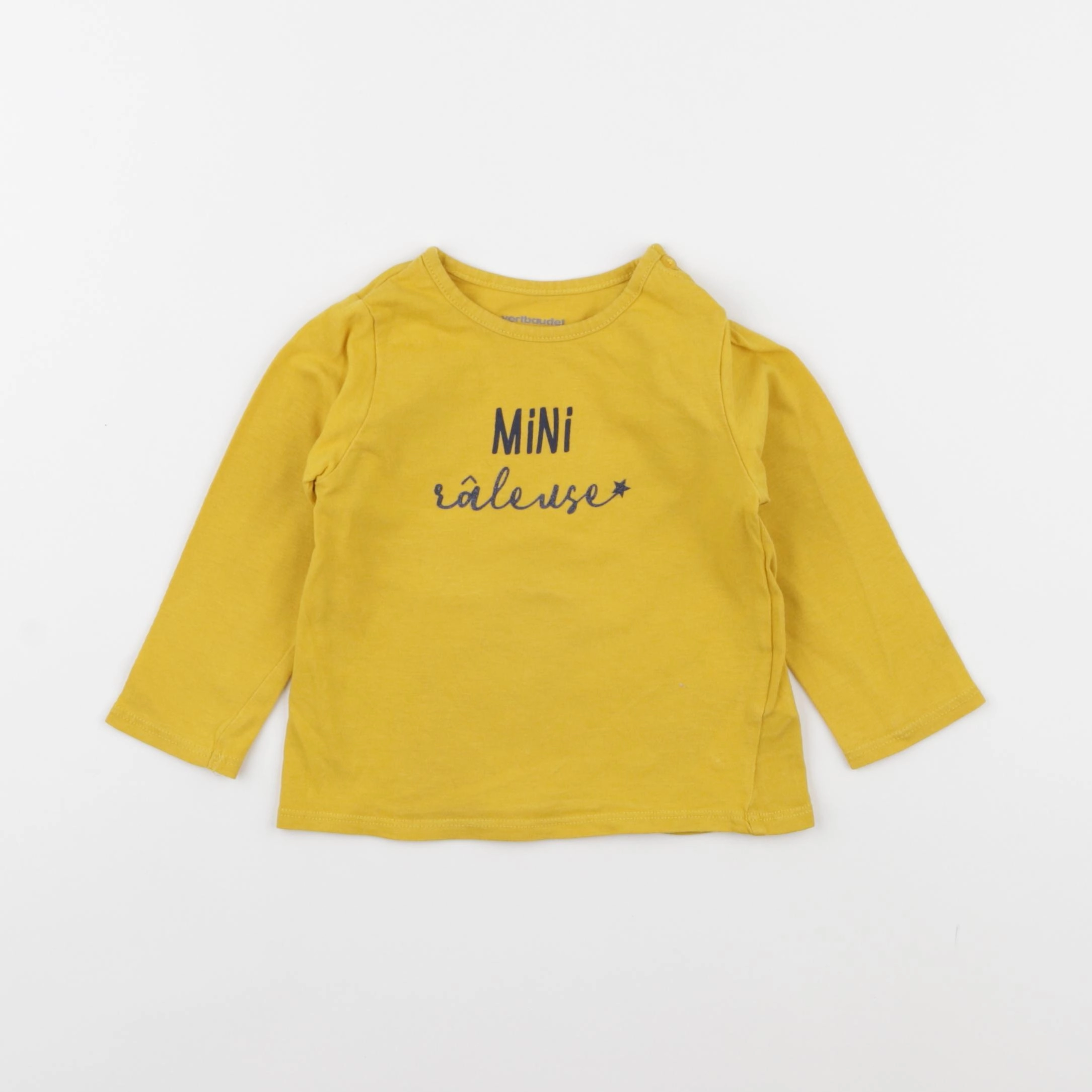 Vertbaudet - tee-shirt jaune - 9 mois