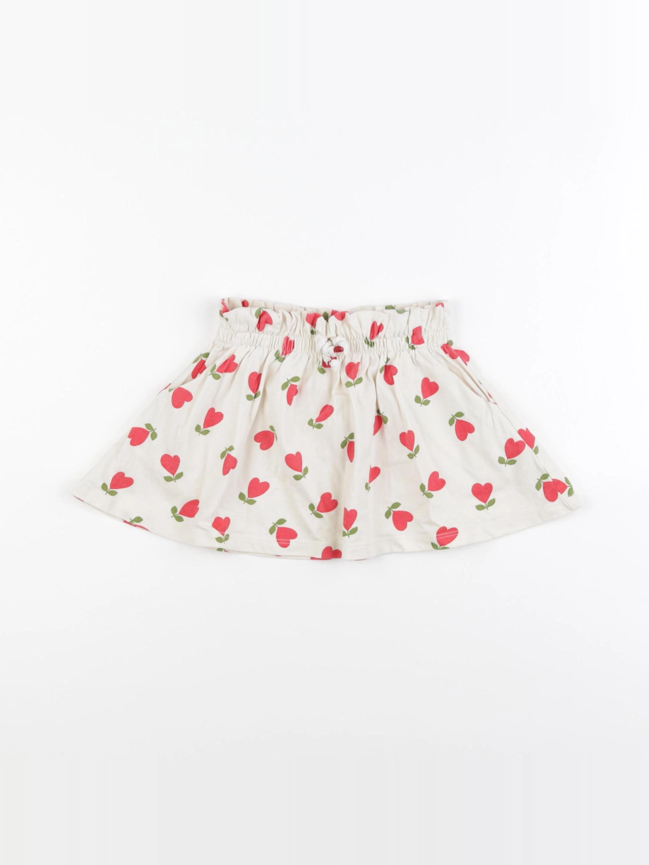 Vertbaudet - jupe beige - 2 ans