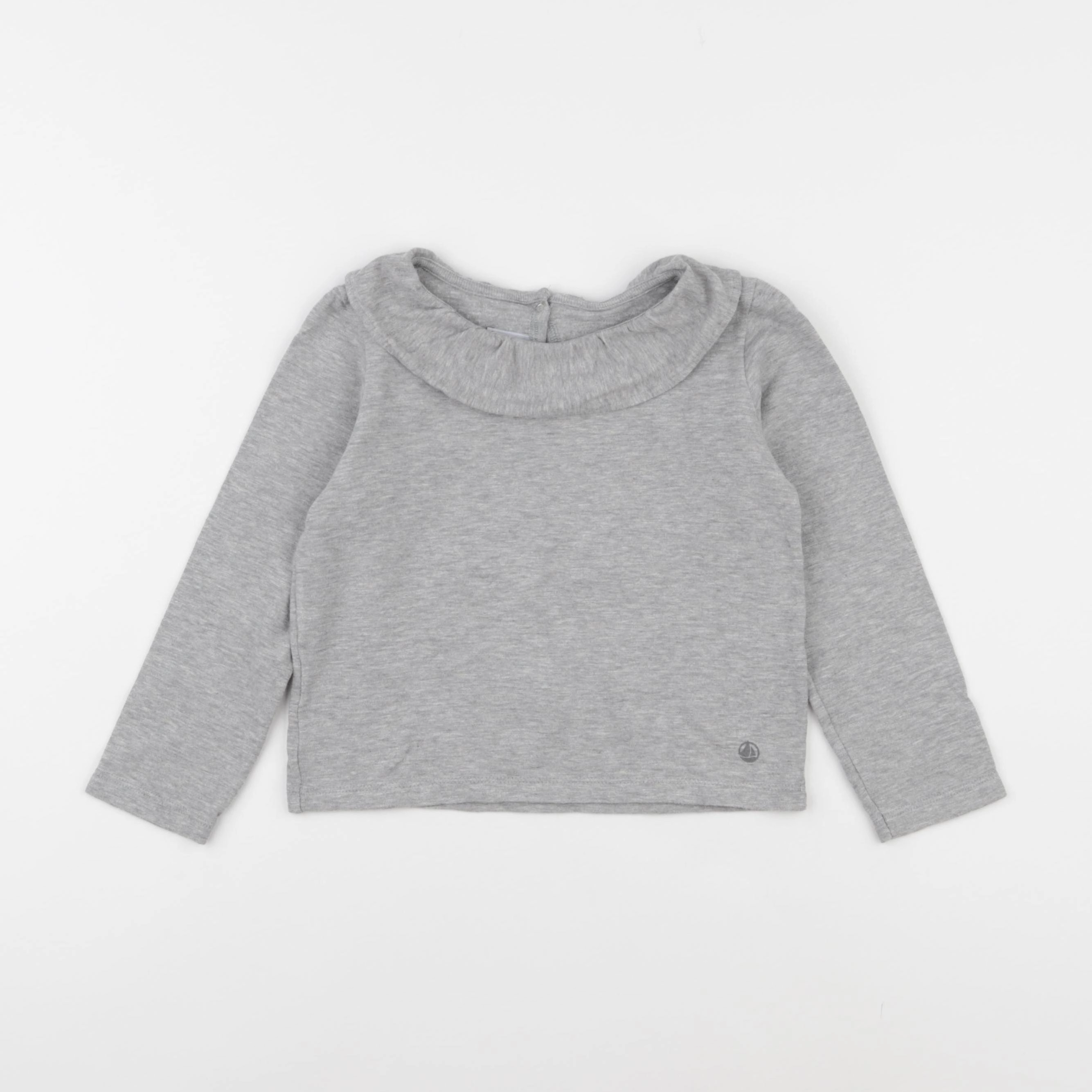 Petit Bateau - tee-shirt gris - 6 ans