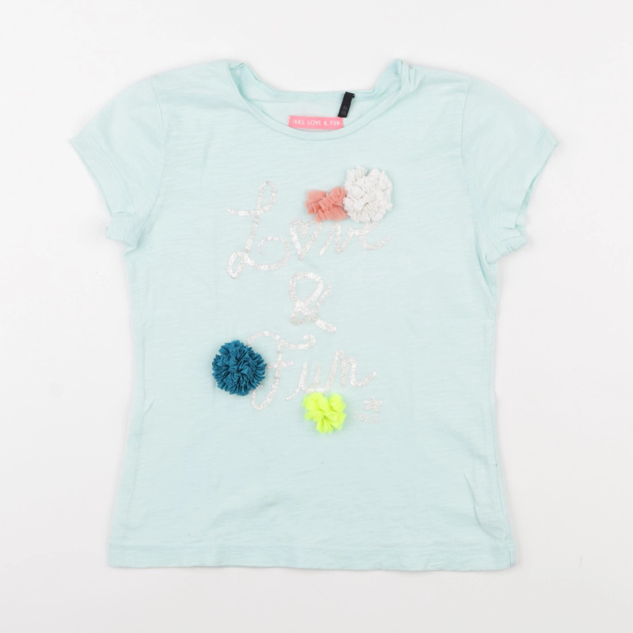 IKKS - tee-shirt vert, or - 8 ans