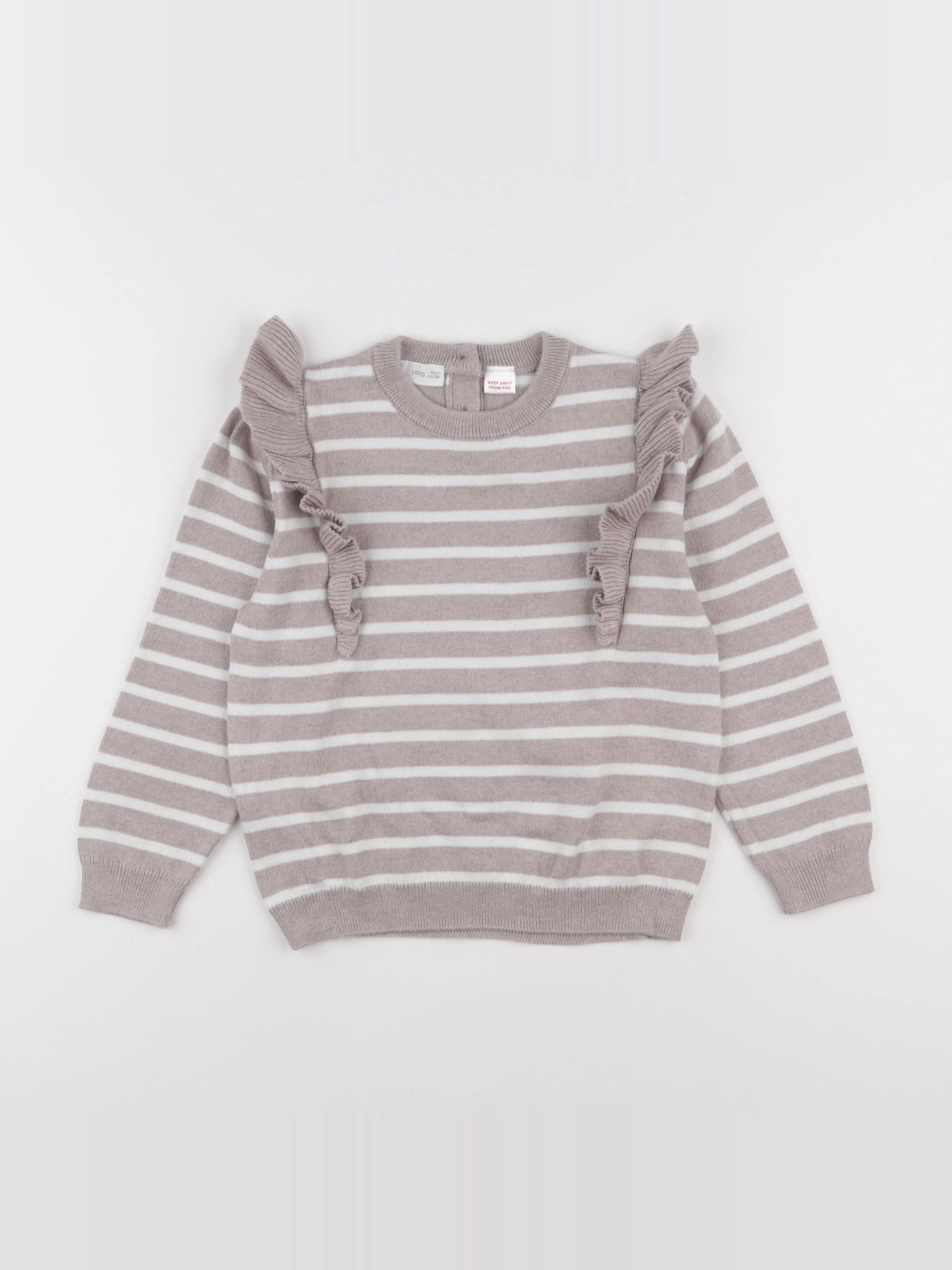 Mango - pull marron - 4/5 ans
