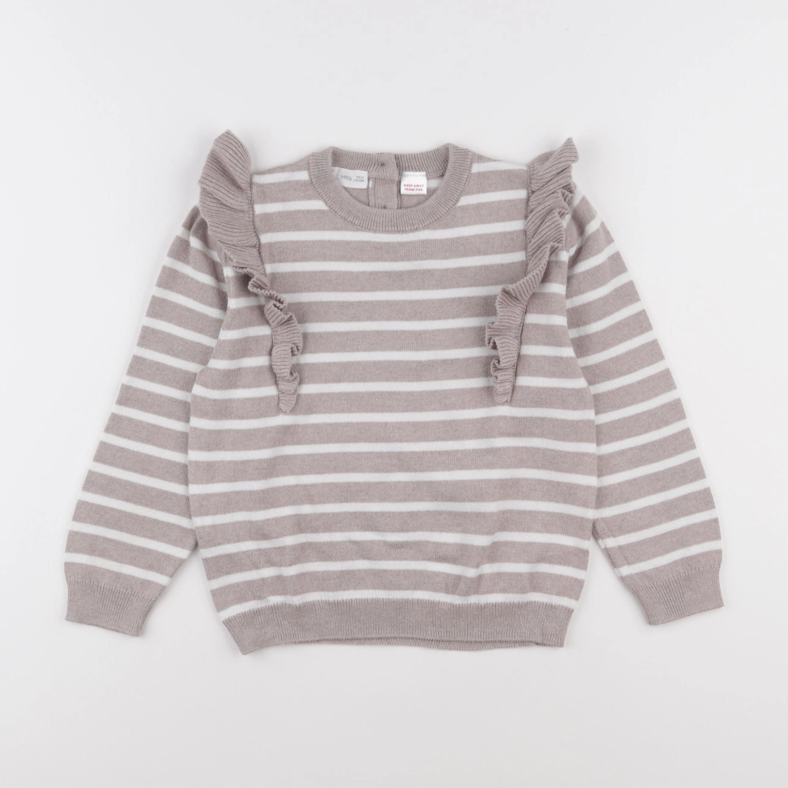 Mango - pull marron - 4/5 ans