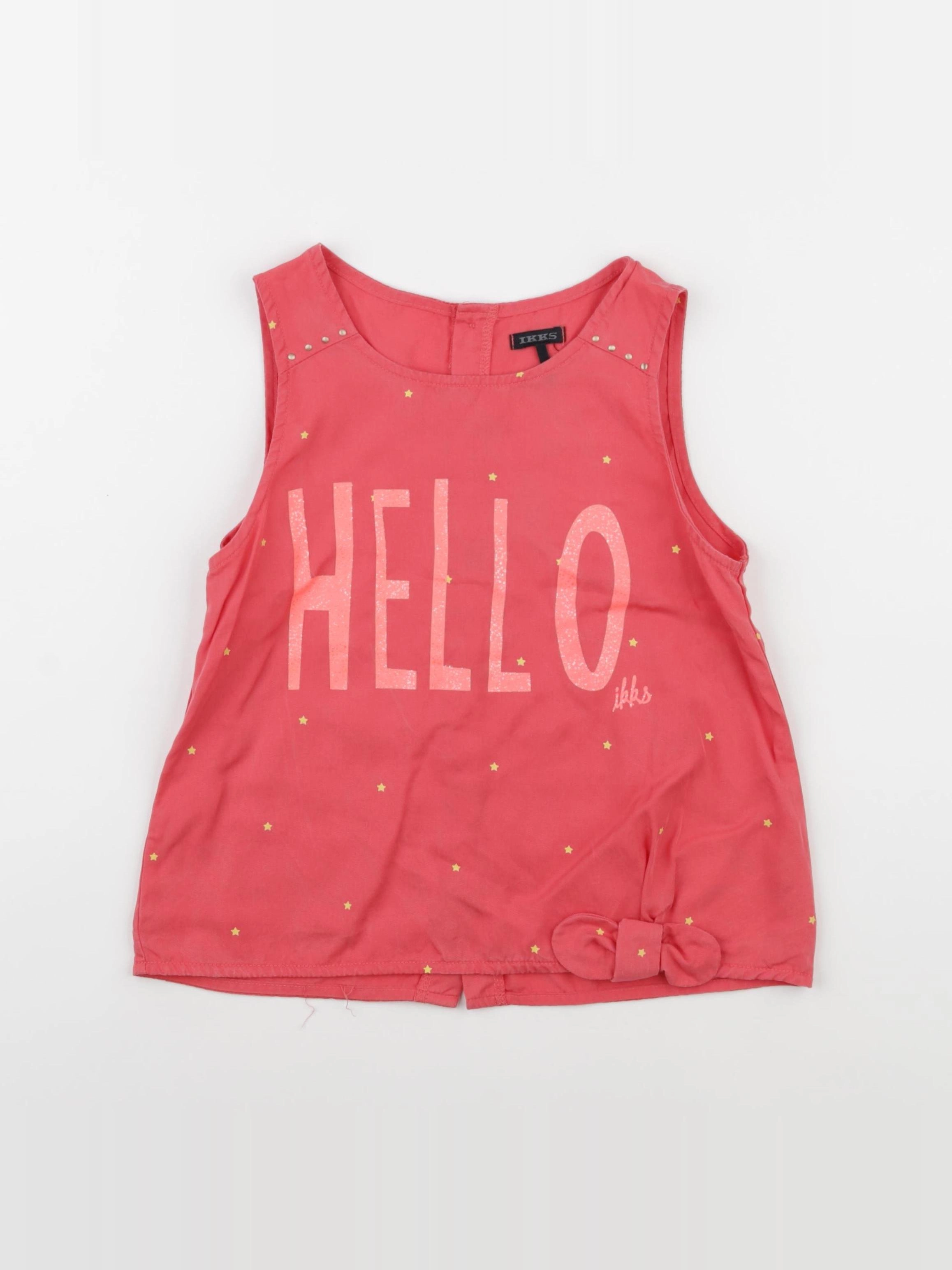 IKKS - blouse rouge - 10 ans