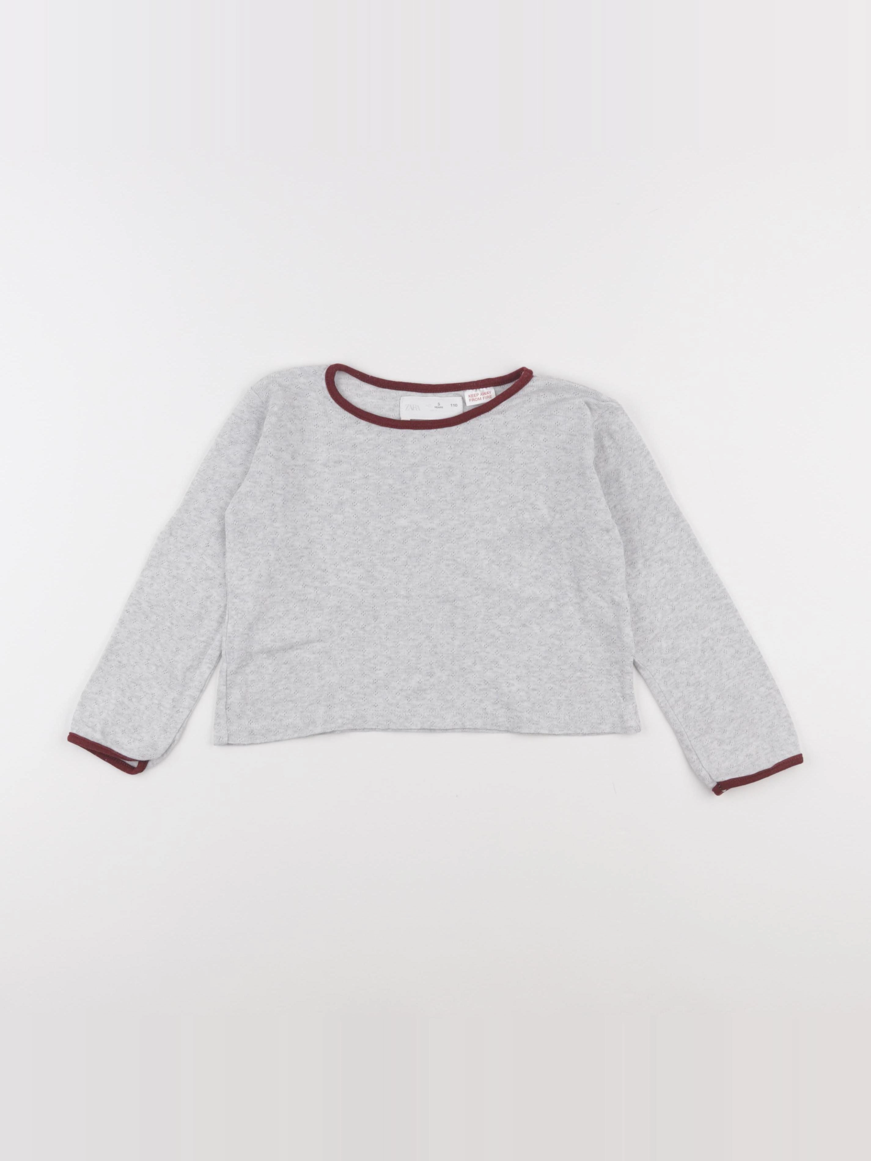 Zara - tee-shirt gris - 5 ans