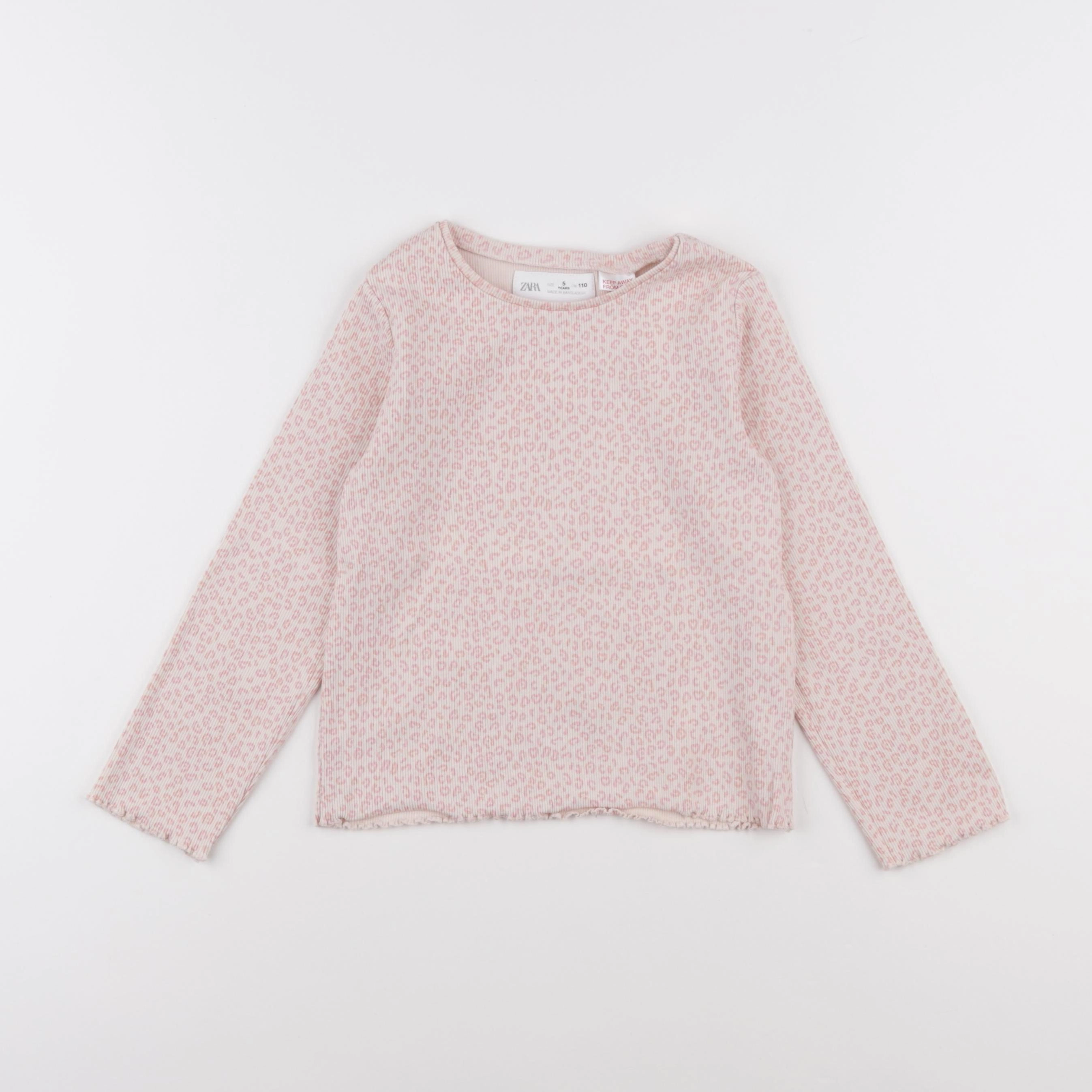Zara - tee-shirt rose - 5 ans