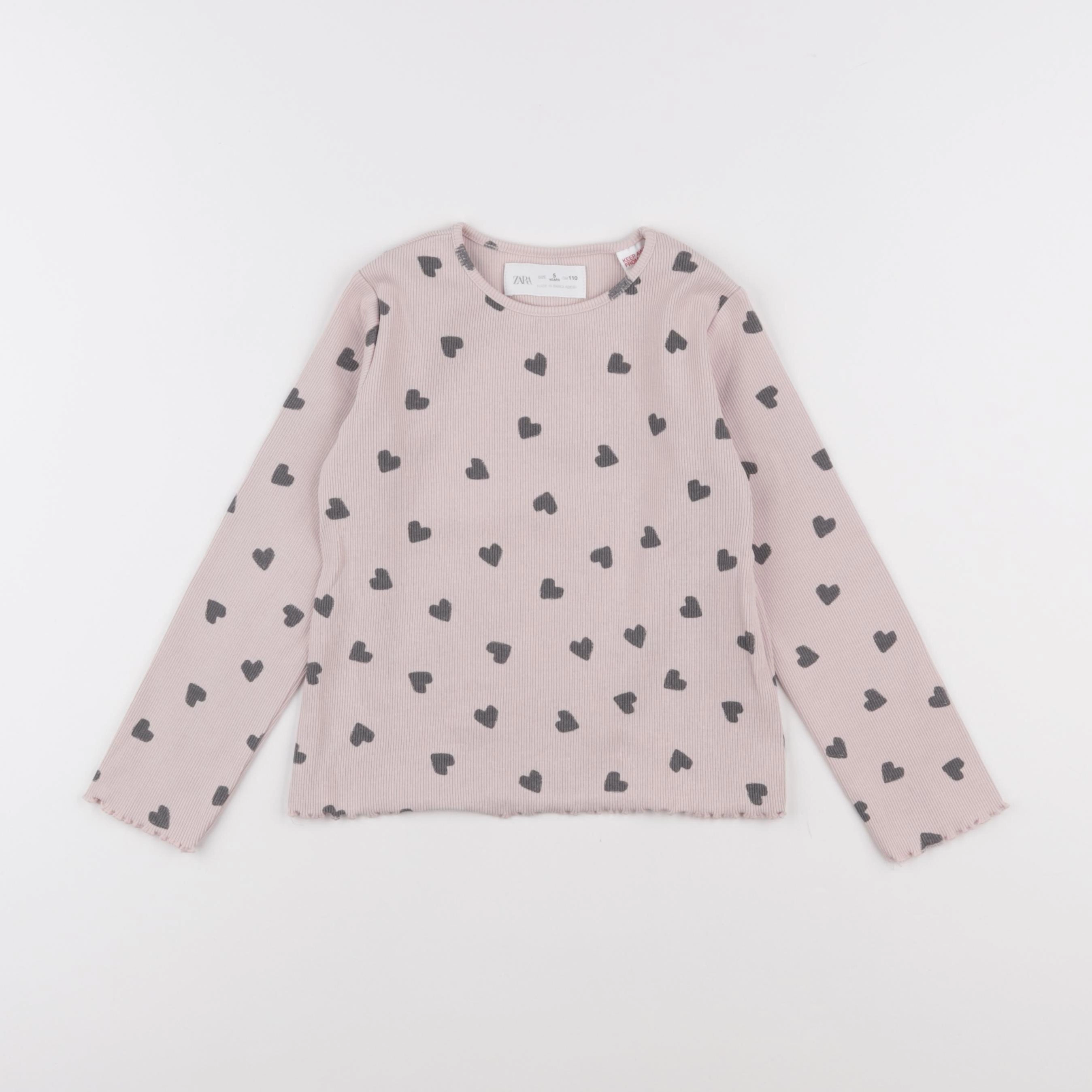 Zara - tee-shirt rose - 5 ans