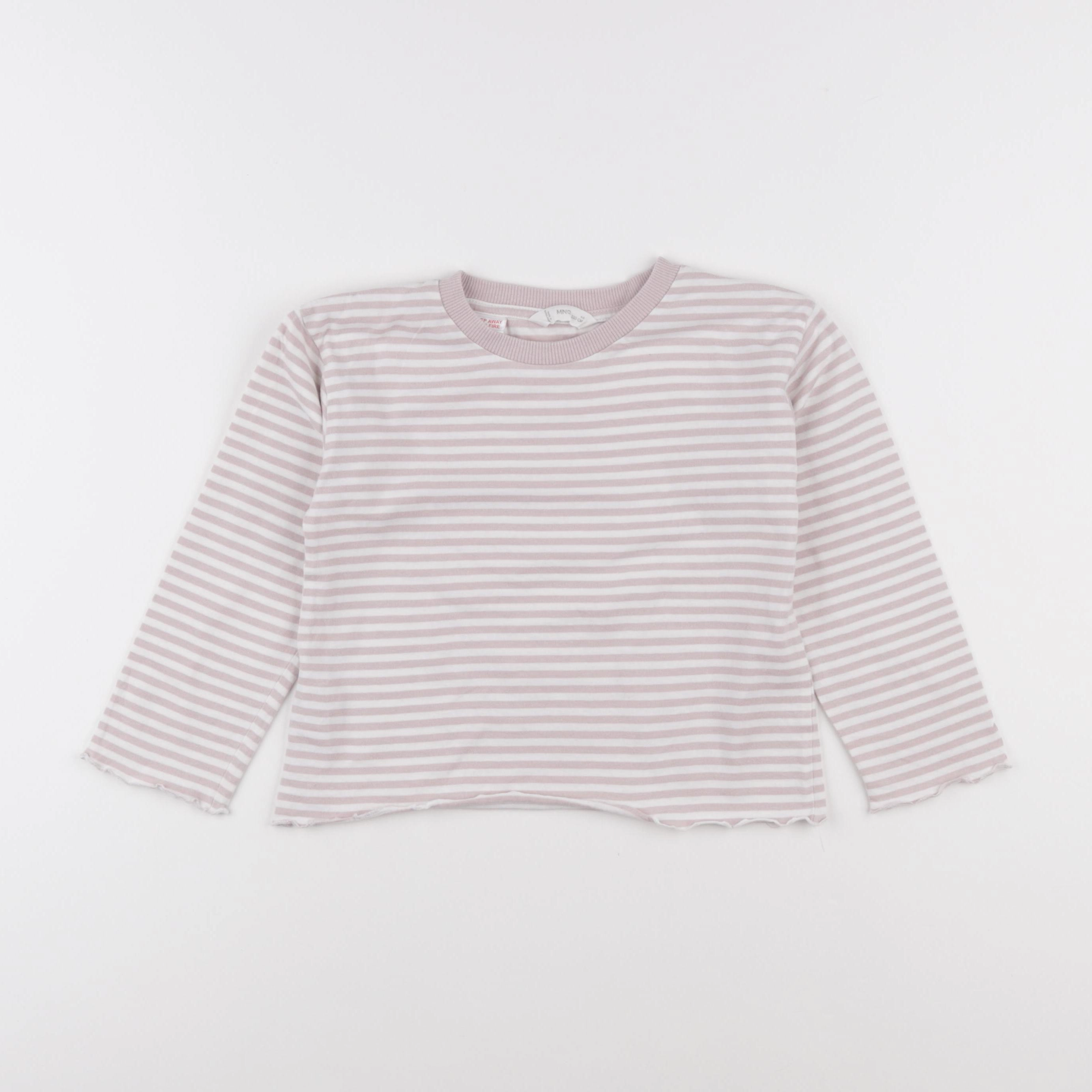 Mango - tee-shirt rose - 4/5 ans