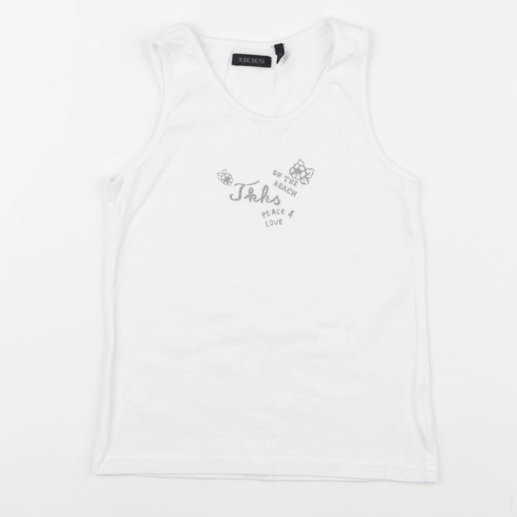 IKKS - débardeur blanc - 6 ans