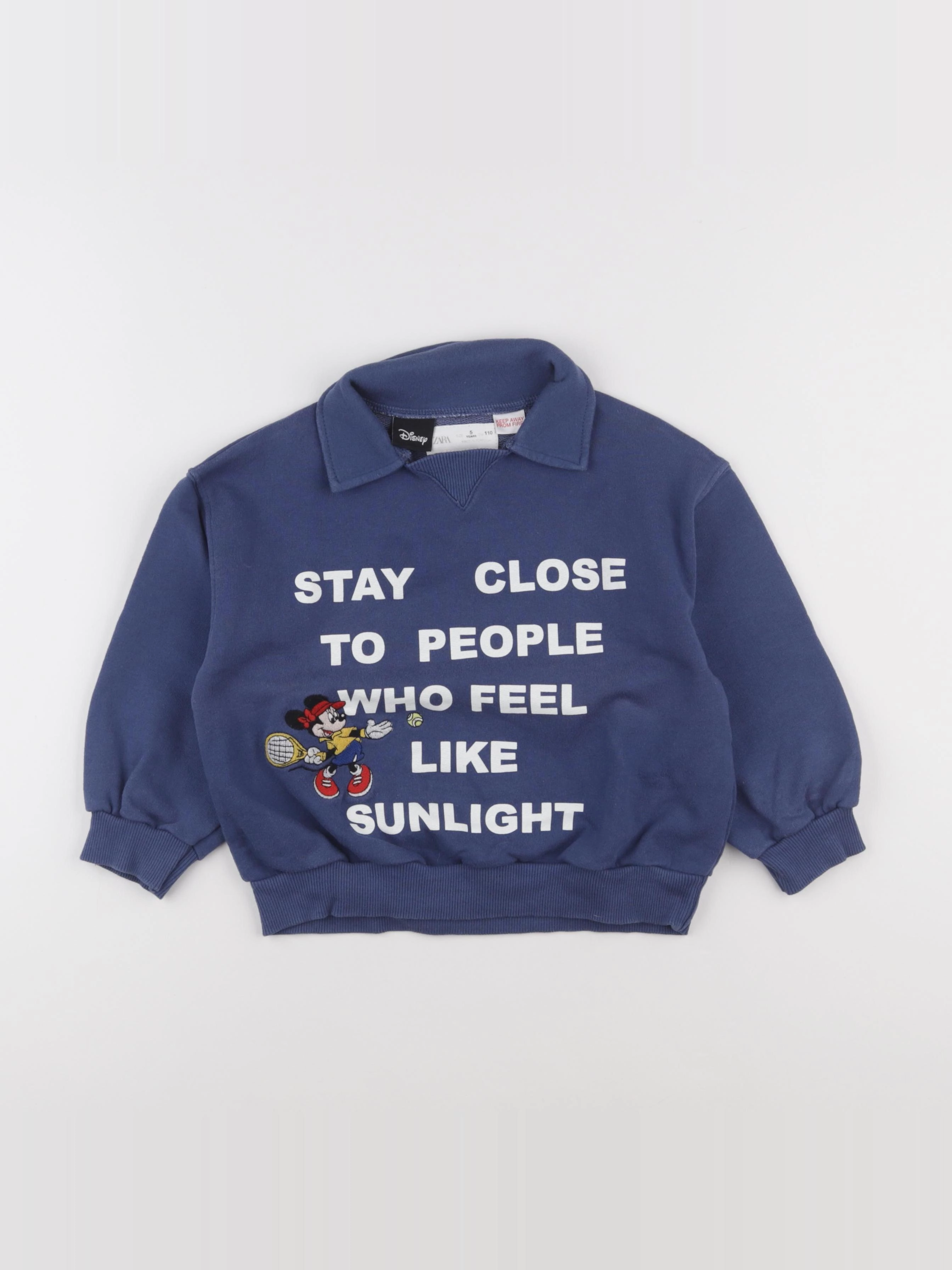 Zara - sweat bleu - 5 ans