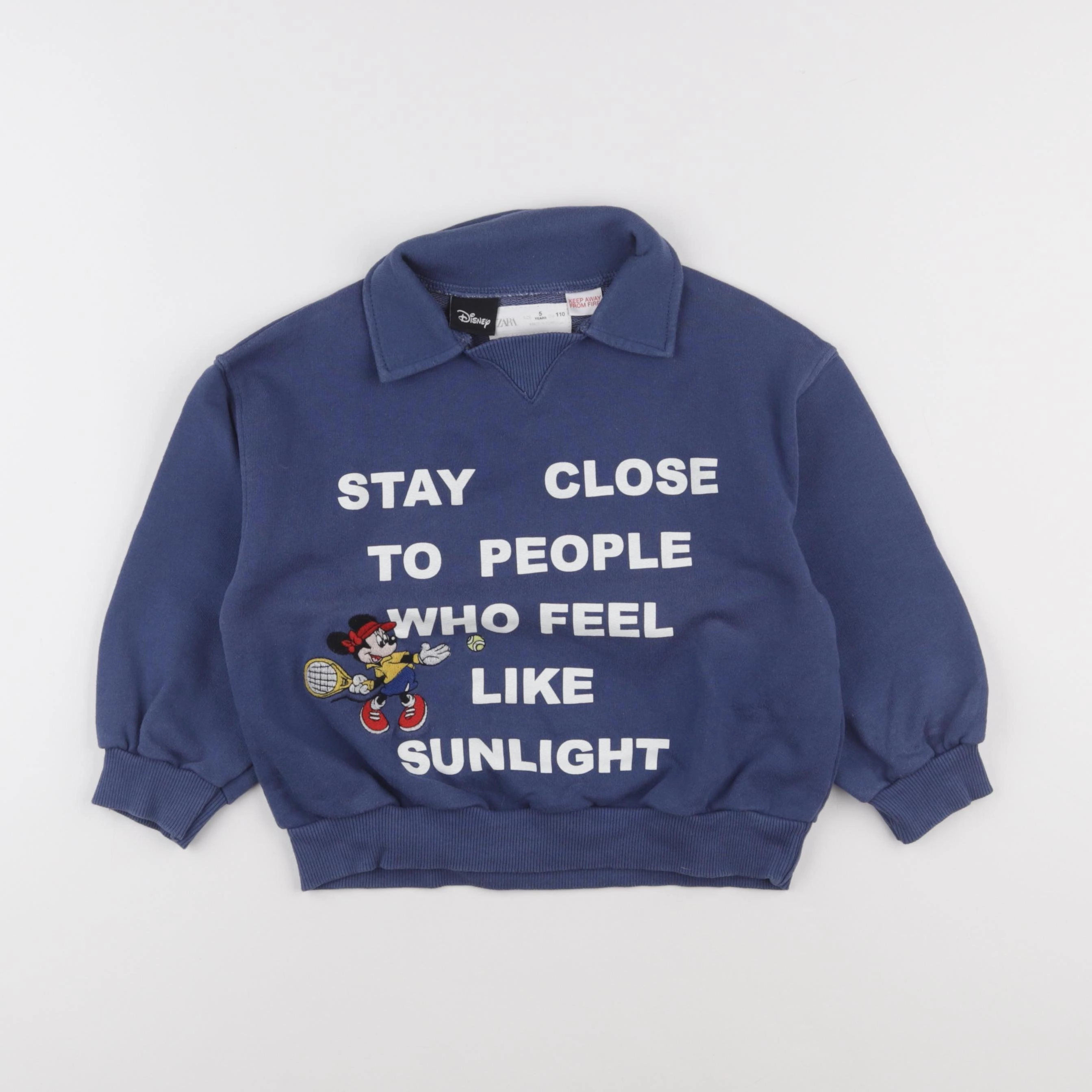 Zara - sweat bleu - 5 ans