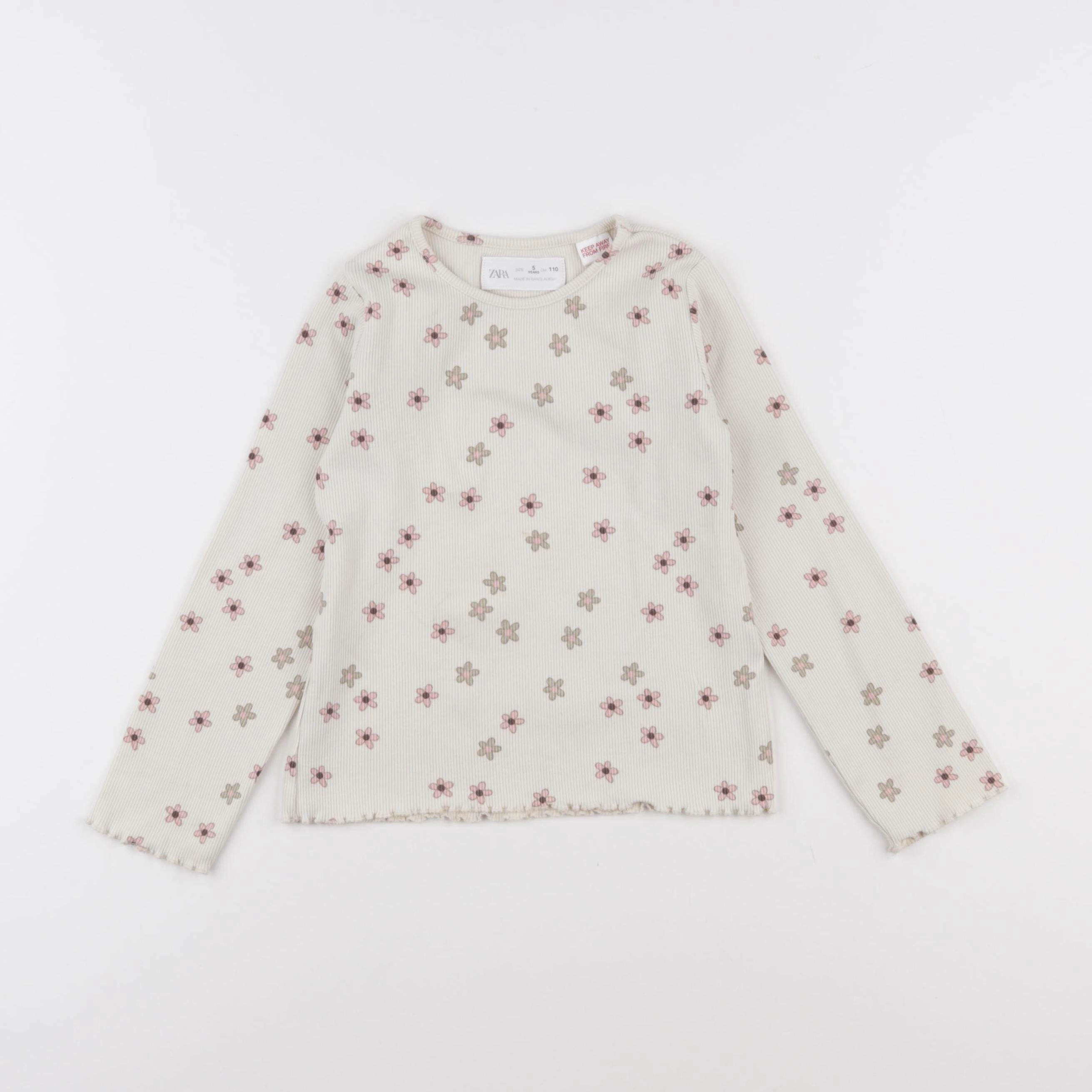 Zara - tee-shirt beige - 5 ans