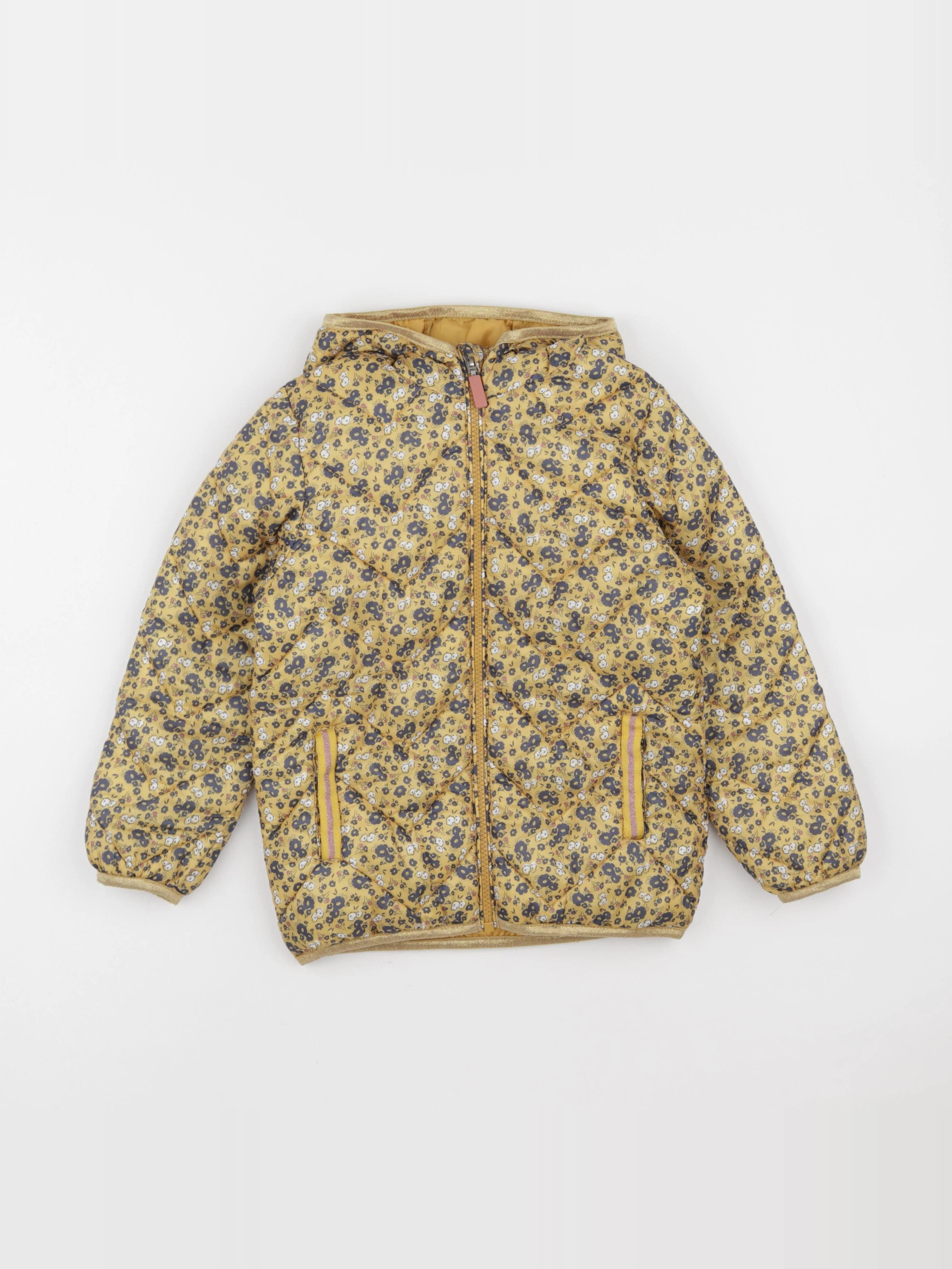 Vertbaudet - doudoune jaune - 7 ans