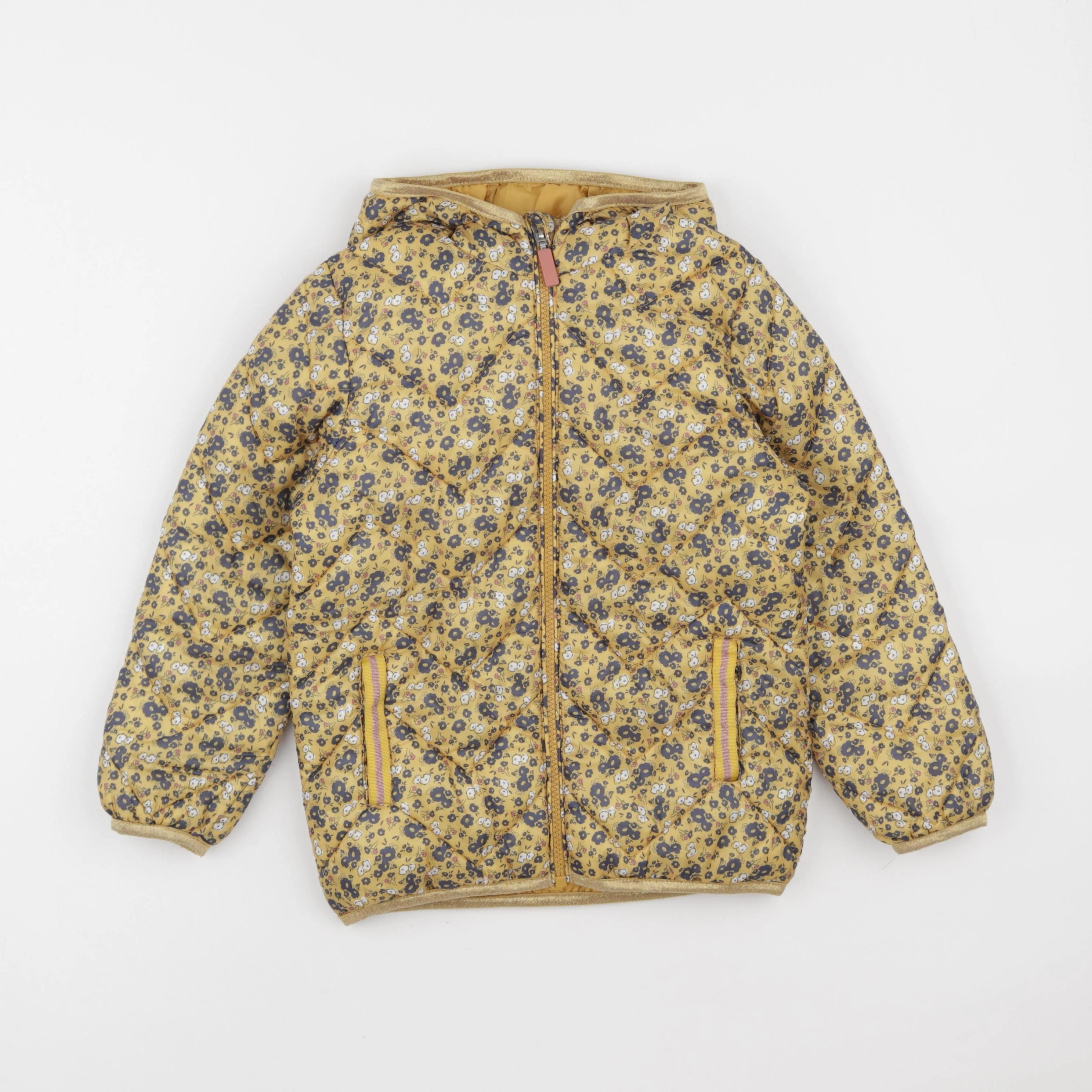 Vertbaudet - doudoune jaune - 7 ans