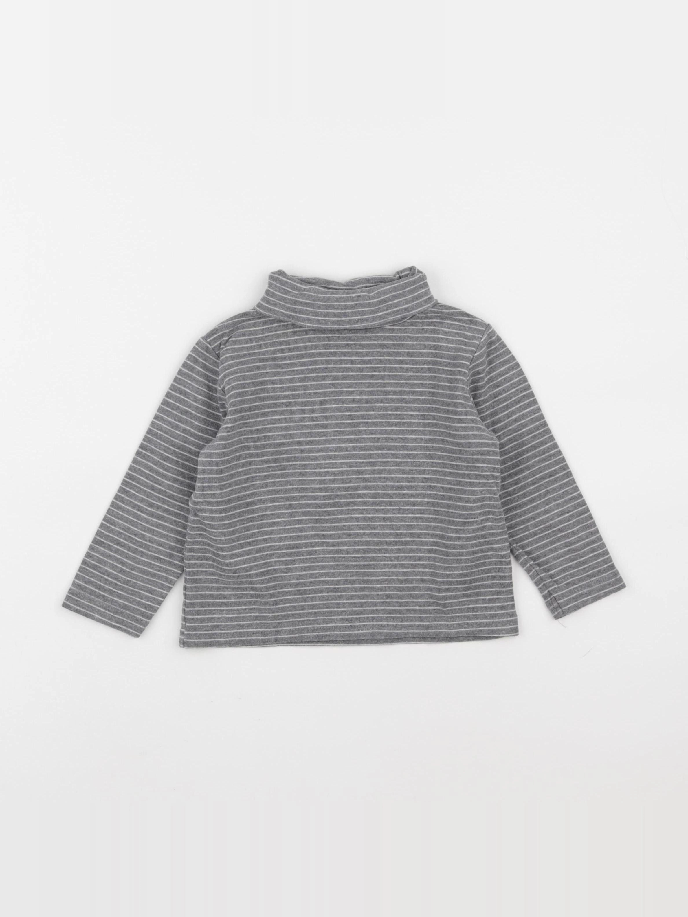 Vertbaudet - sous-pull gris - 4 ans