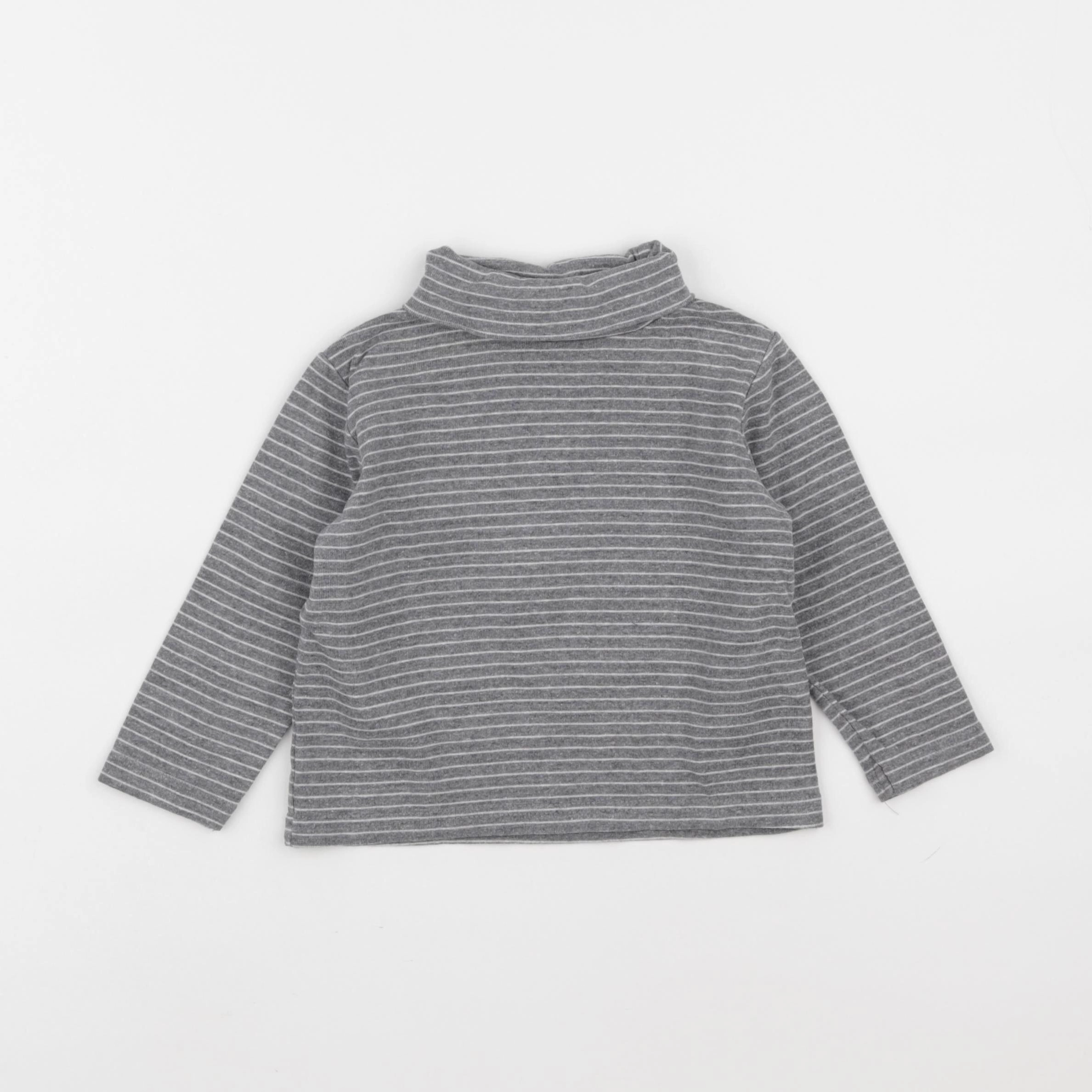 Vertbaudet - sous-pull gris - 4 ans