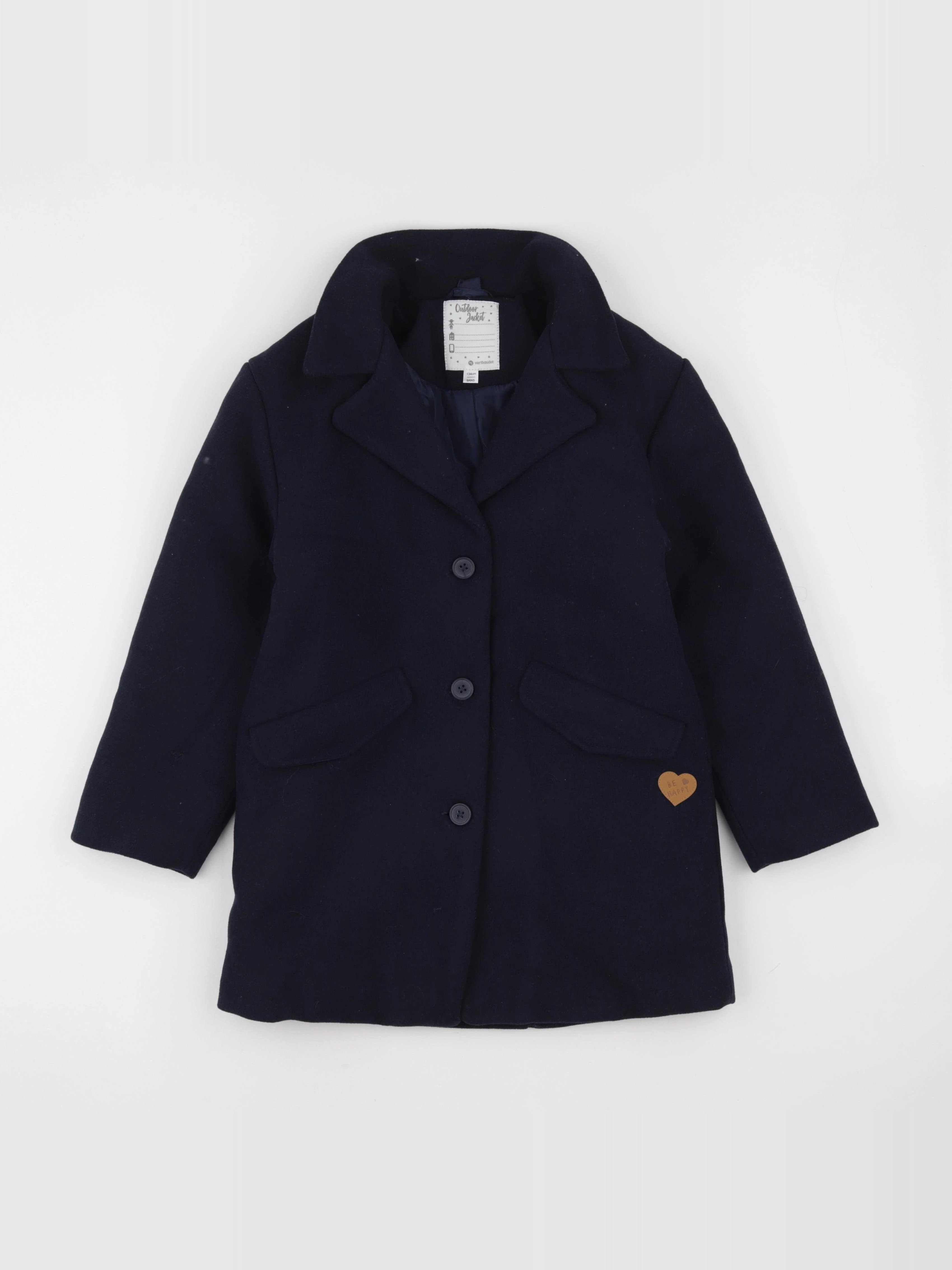 Vertbaudet - manteau bleu - 9 ans
