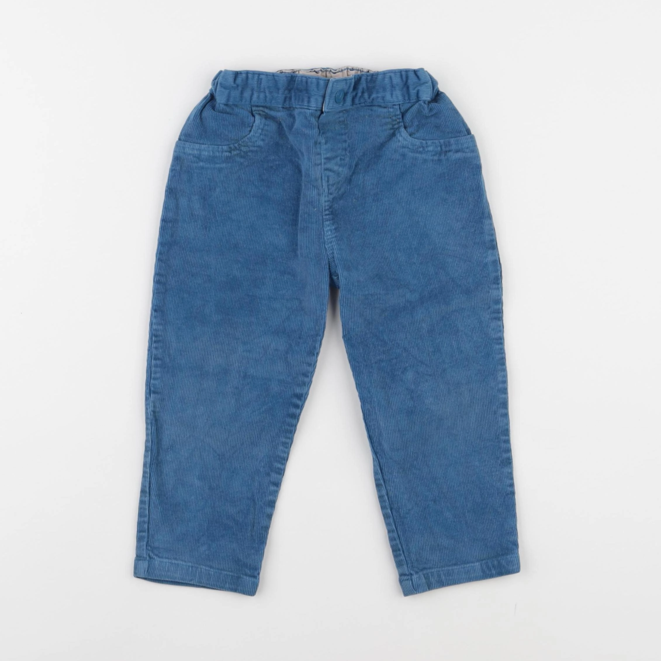 Petit Bateau - pantalon bleu - 24 mois