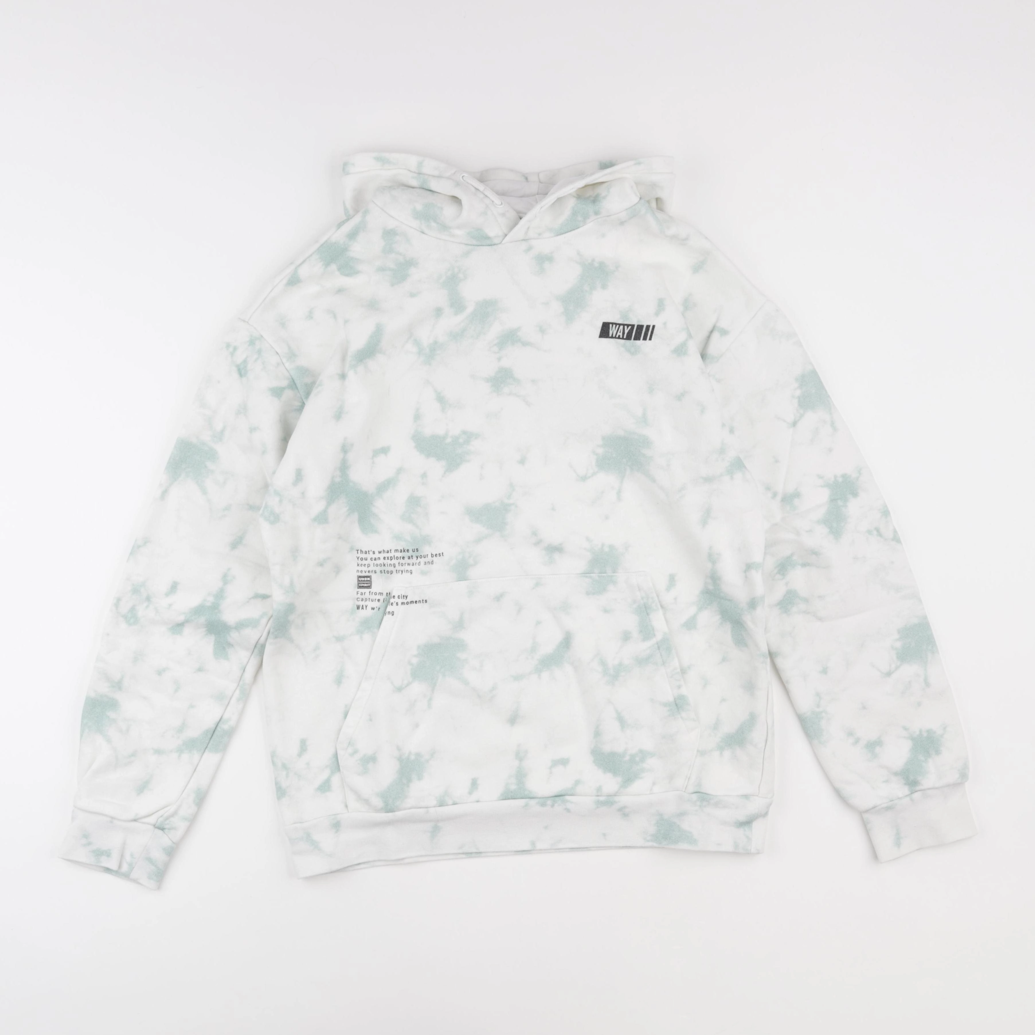 IKKS - sweat blanc, vert - 14 ans