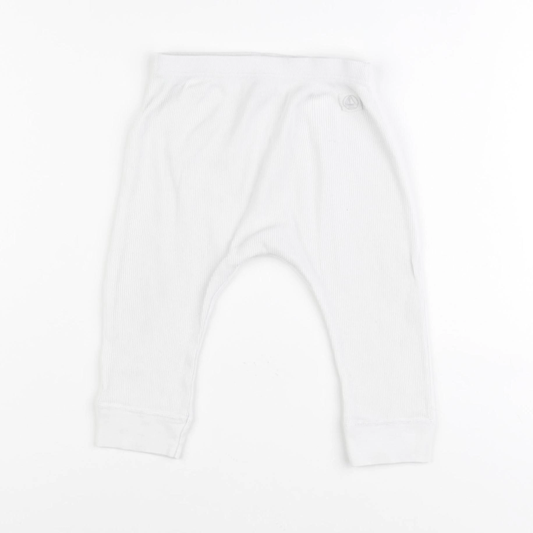Petit Bateau - legging blanc - 12 mois