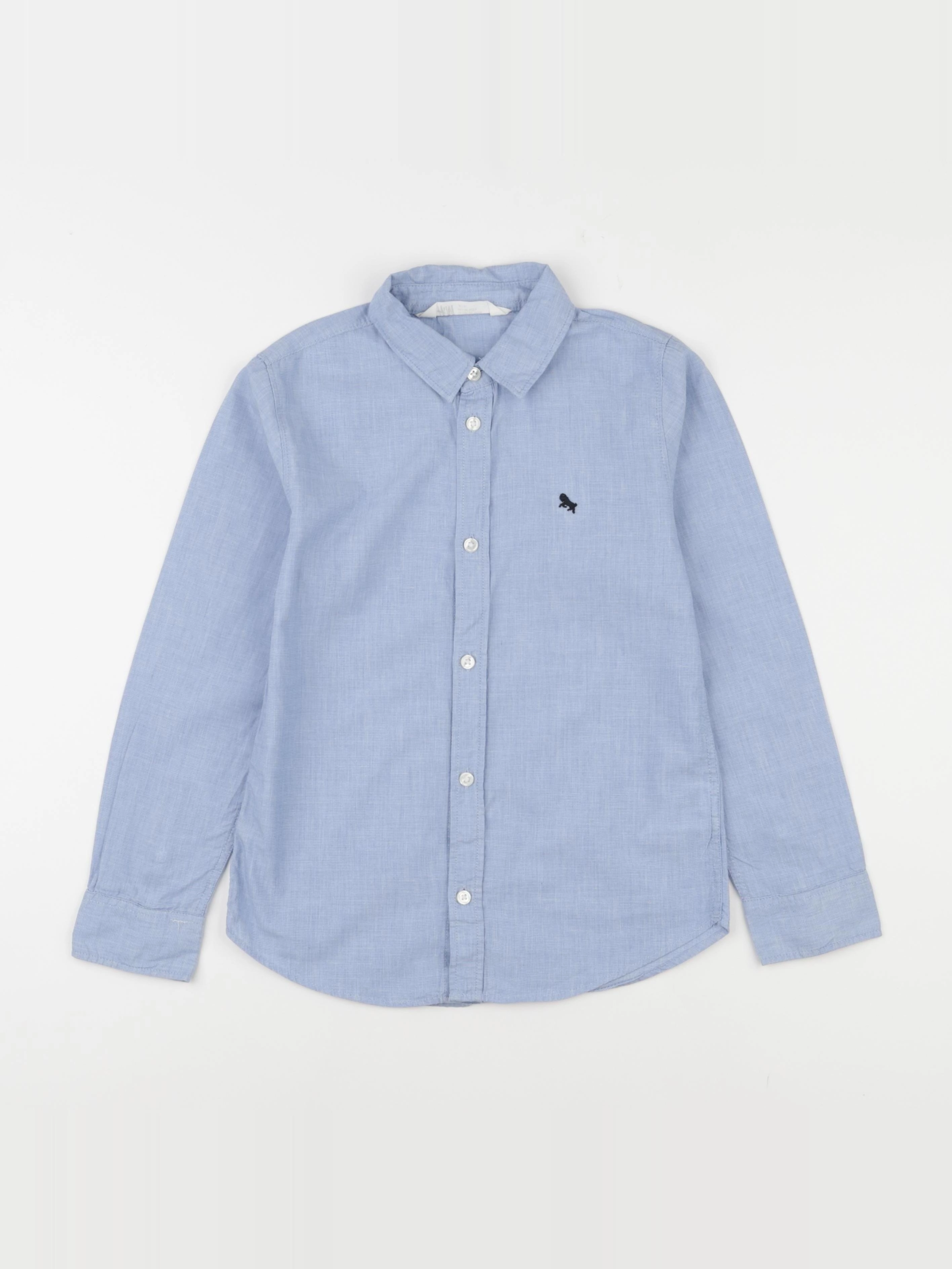 H&M - chemise bleu - 7/8 ans