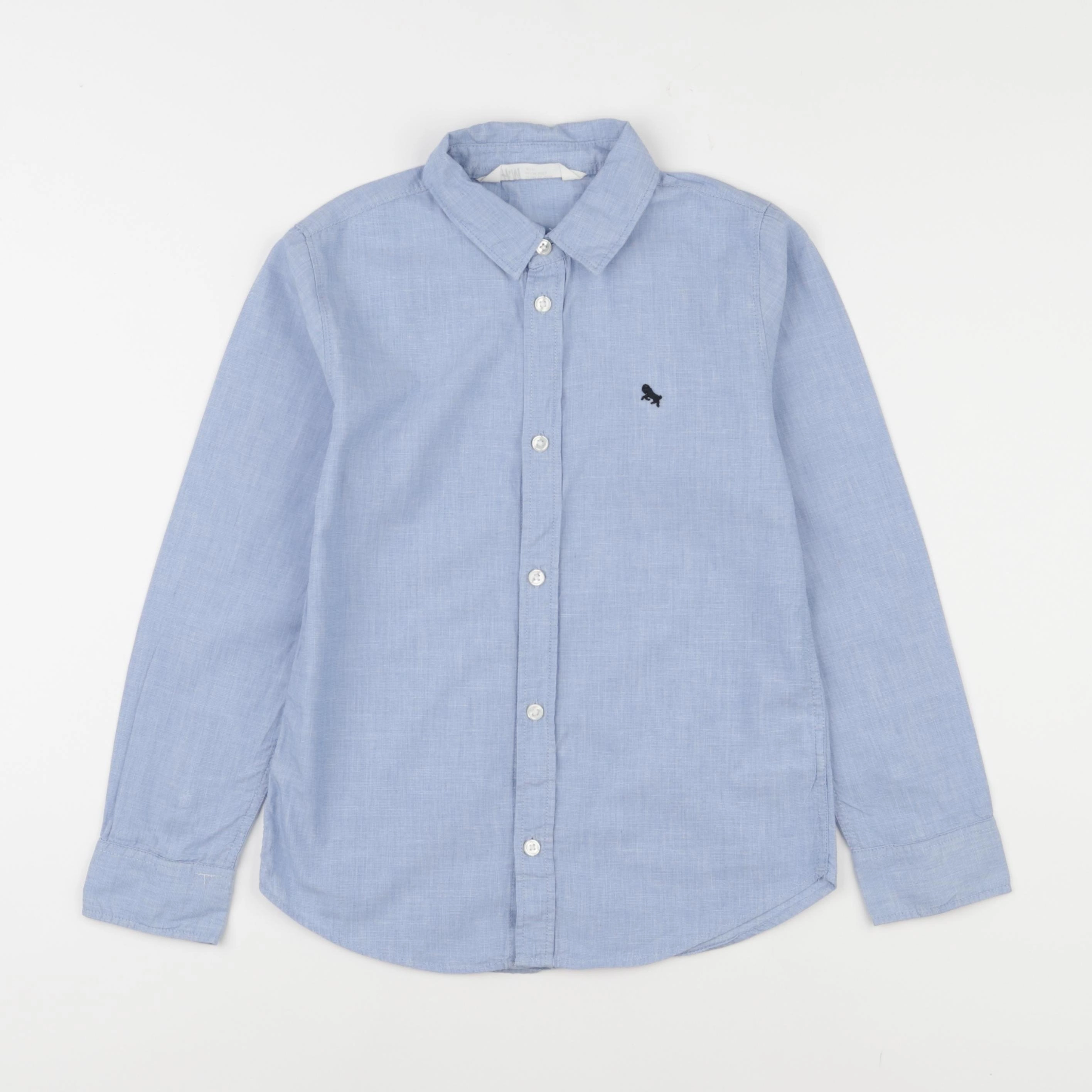 H&M - chemise bleu - 7/8 ans