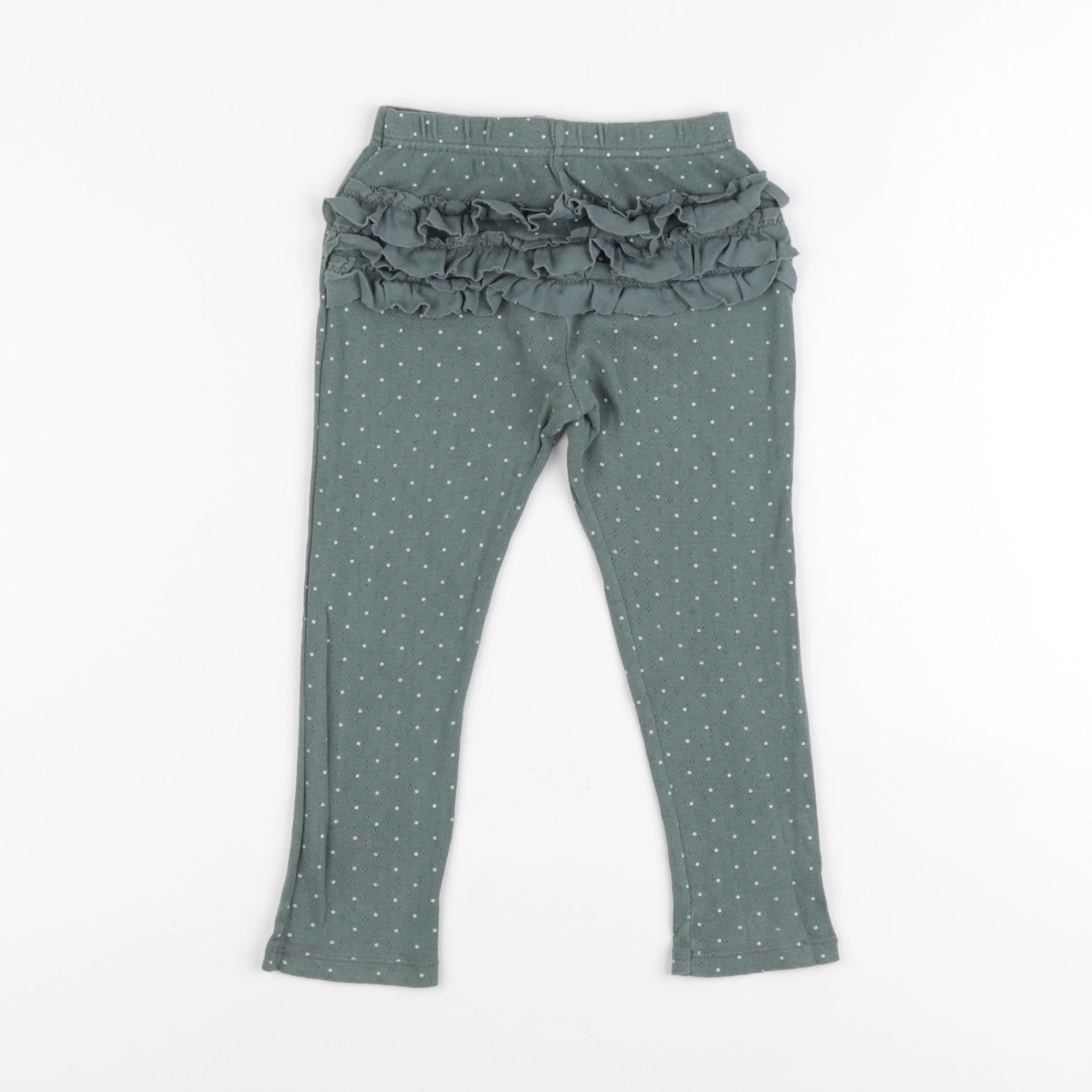 Petit Bateau - legging vert - 36 mois