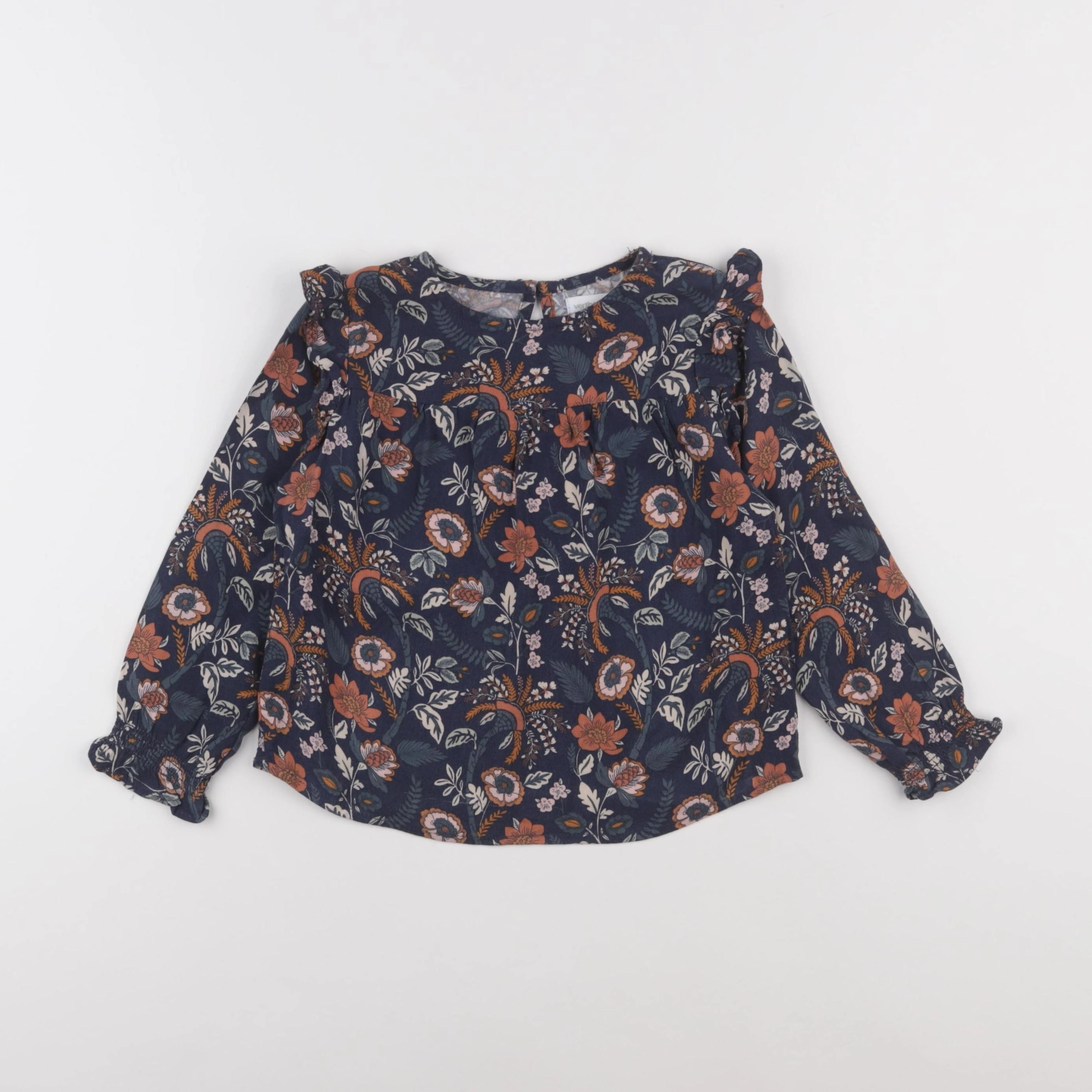 Vertbaudet - blouse bleu - 4 ans