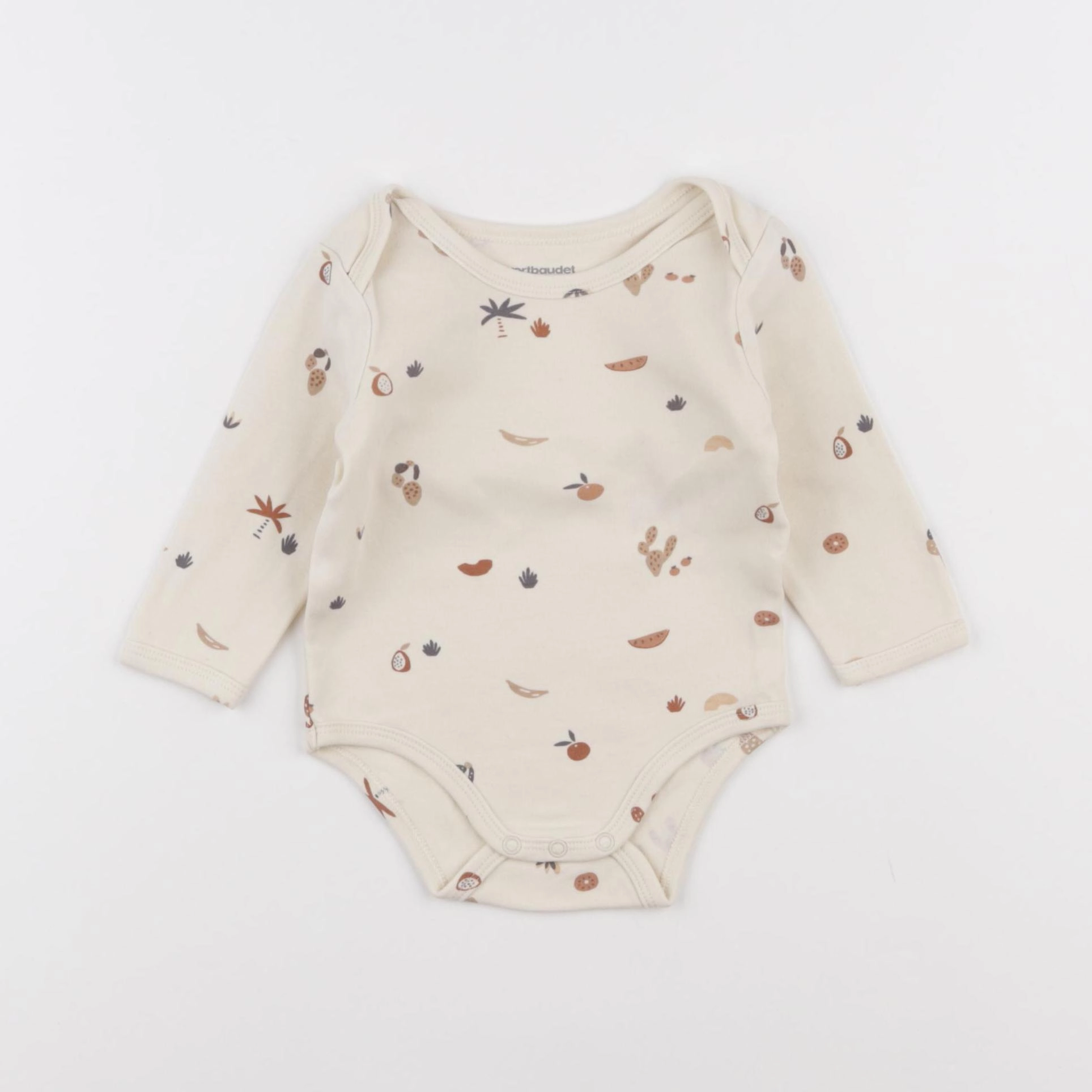 Vertbaudet - body beige - 6 mois