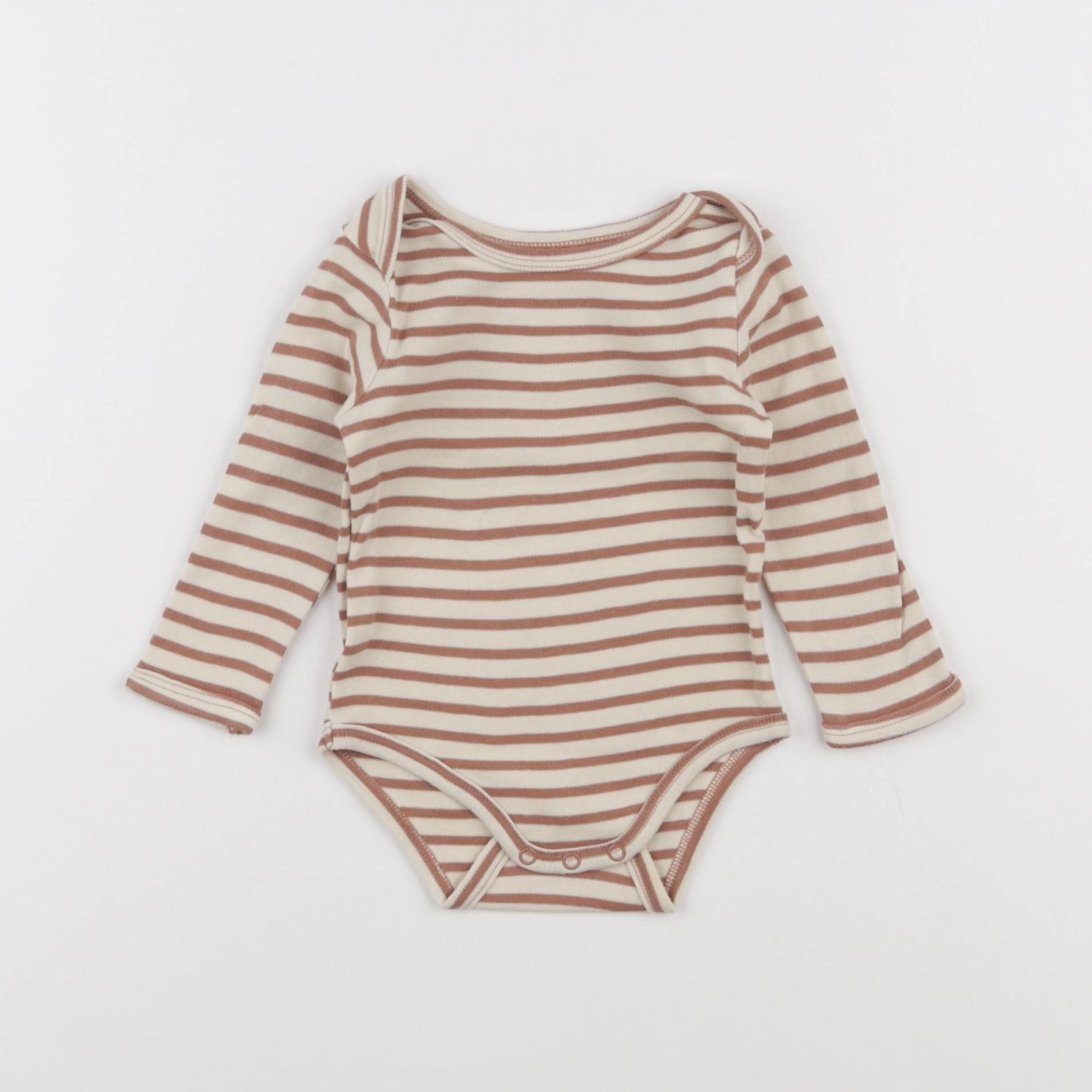 Vertbaudet - body marron - 6 mois