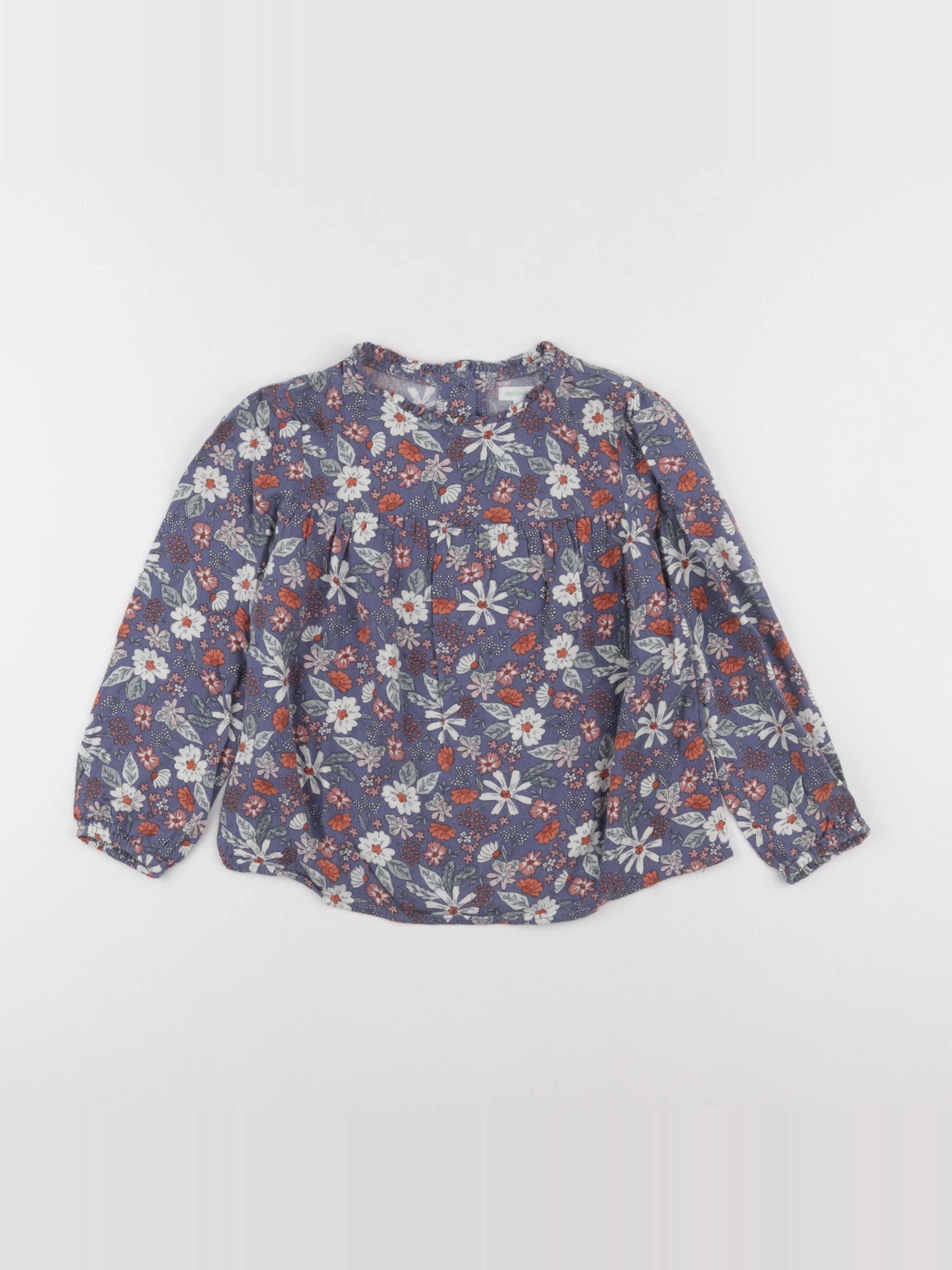 Vertbaudet - blouse bleu - 6 ans