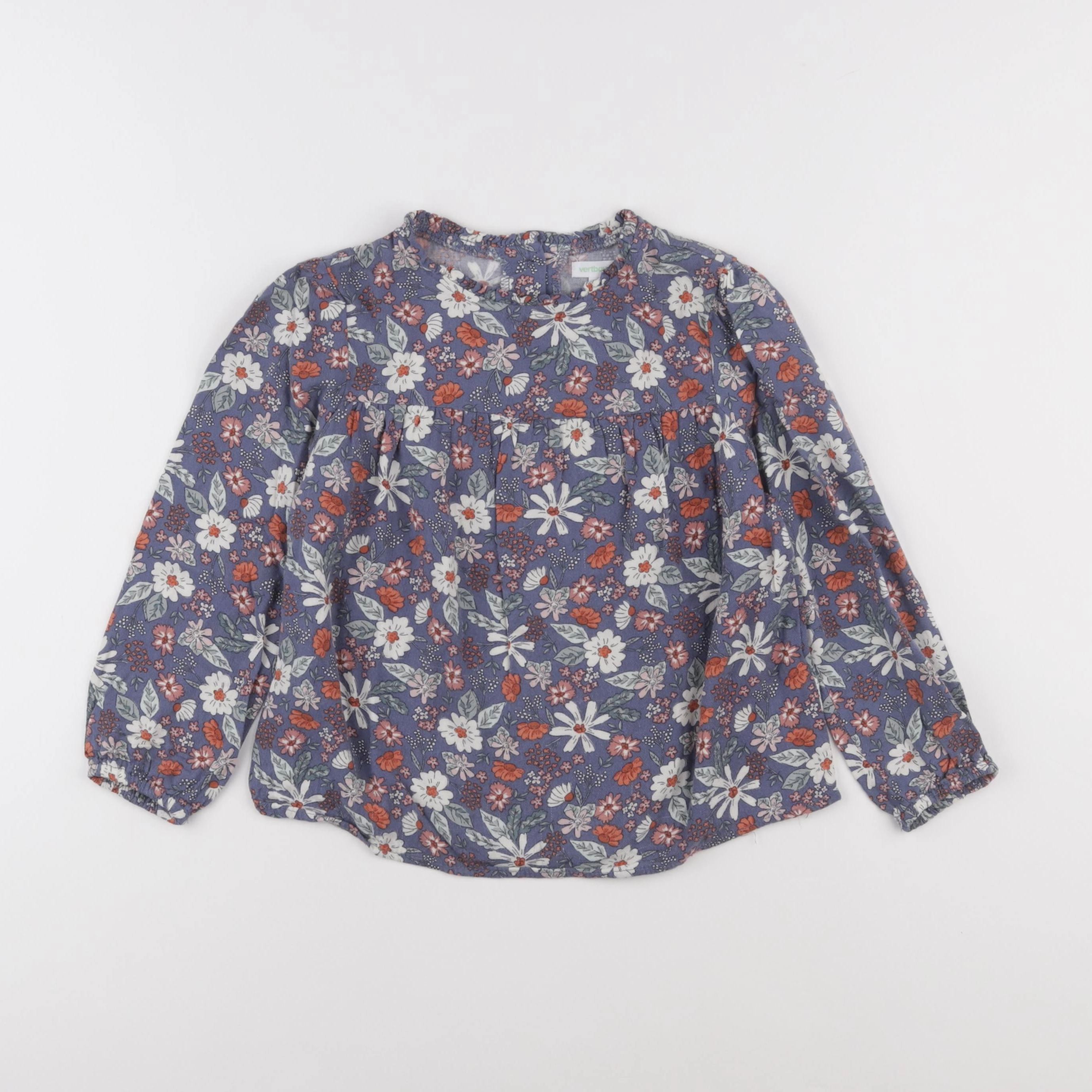 Vertbaudet - blouse bleu - 6 ans