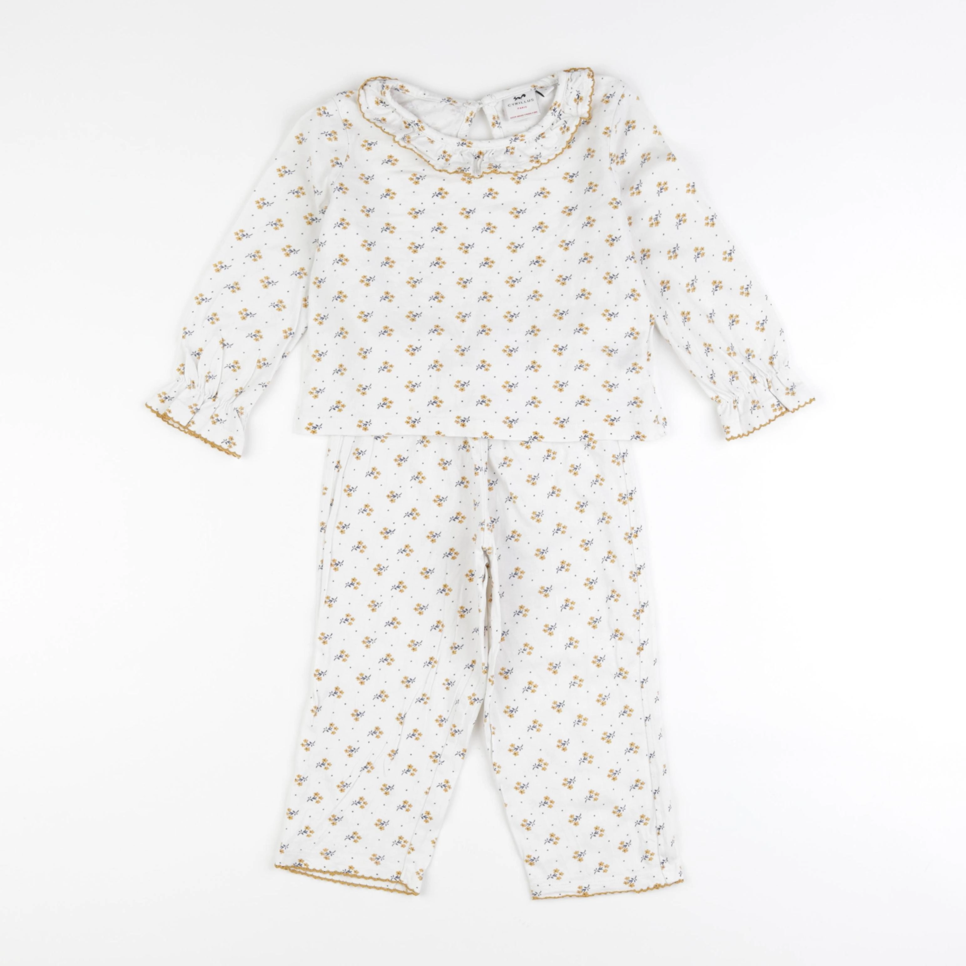 Cyrillus - pyjama coton beige - 3 ans