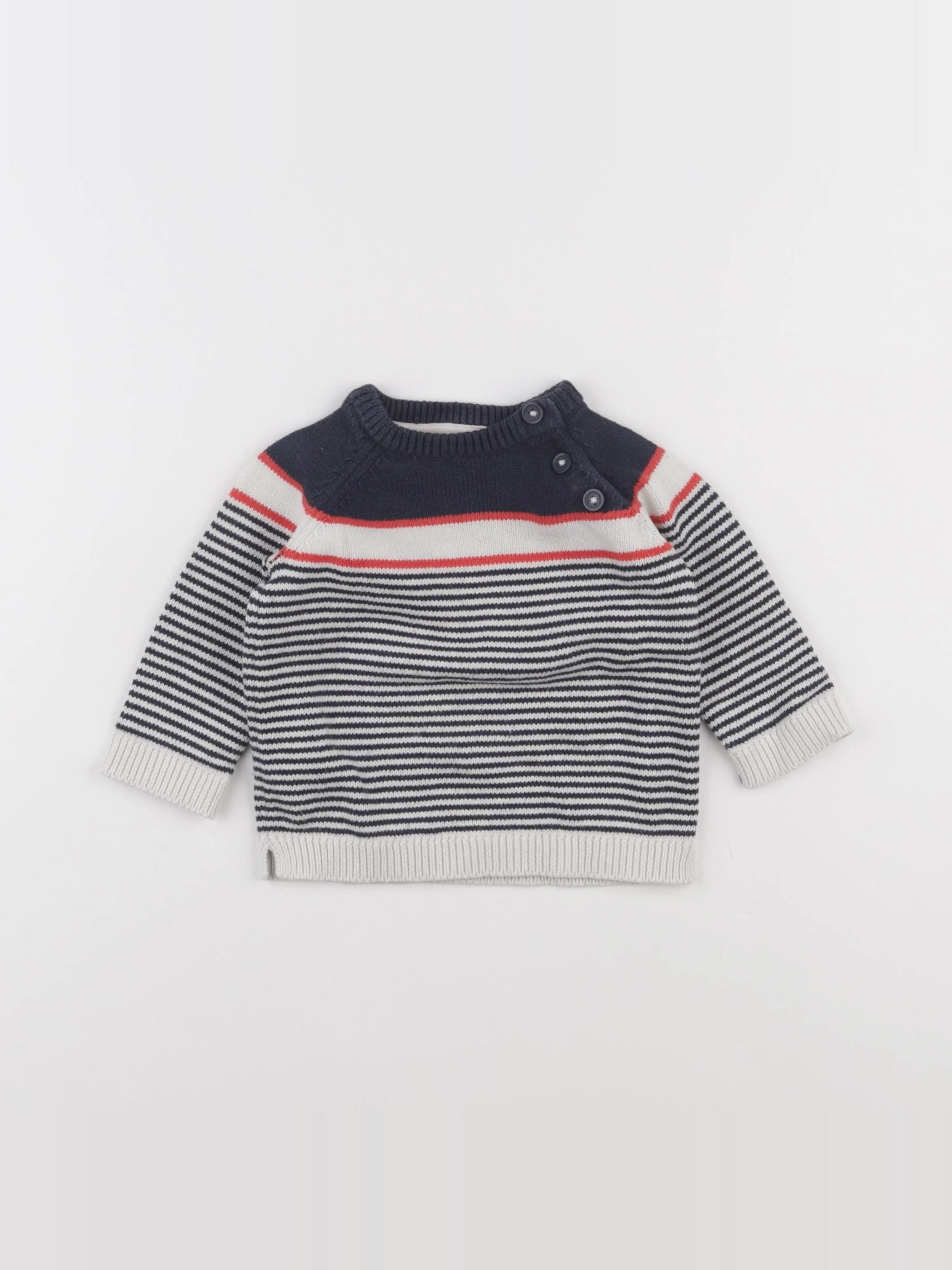 Tape à l'oeil - pull bleu - 6 mois